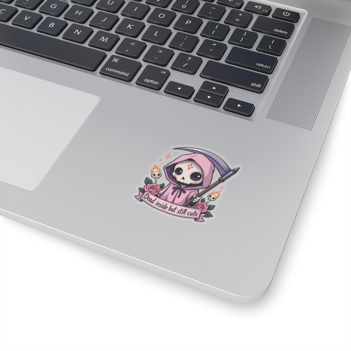 Dead Inside But Still Cute, Little Grim - Kiss-Cut Stickers