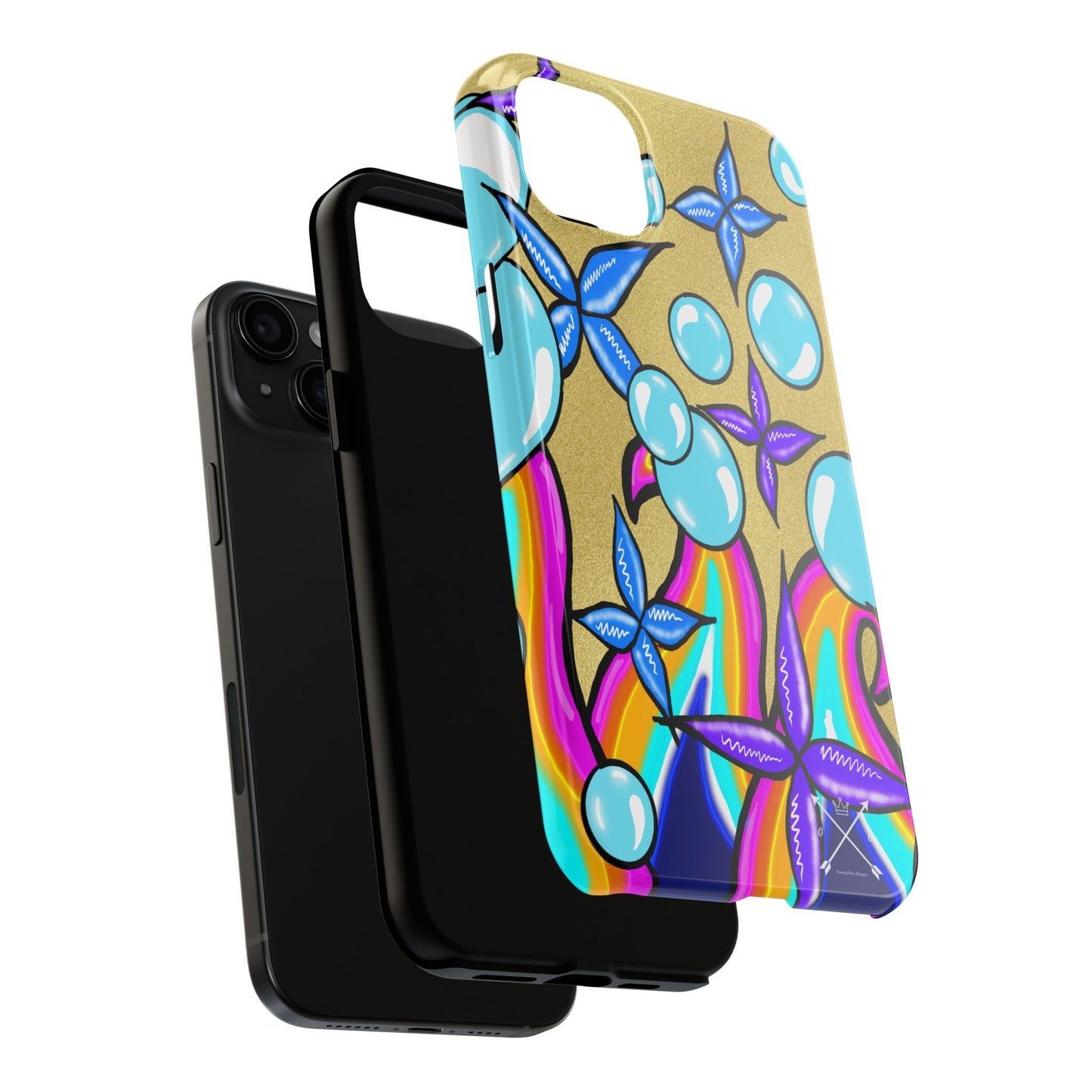 Bubble Rave (abstract art) - Tough iPhone Cases