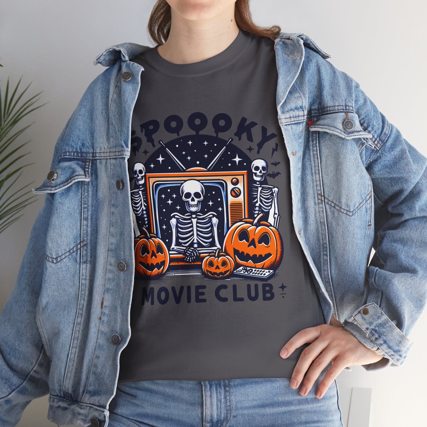 Spooky Movie Club Theme -  Unisex Cotton Tee