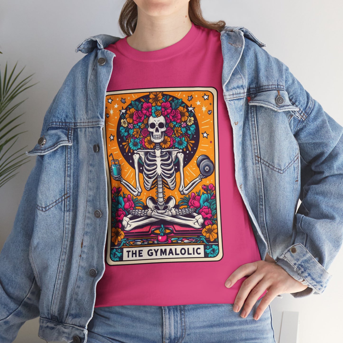 Gymaholic Skeleton Tarot - Unisex Tee Shirt