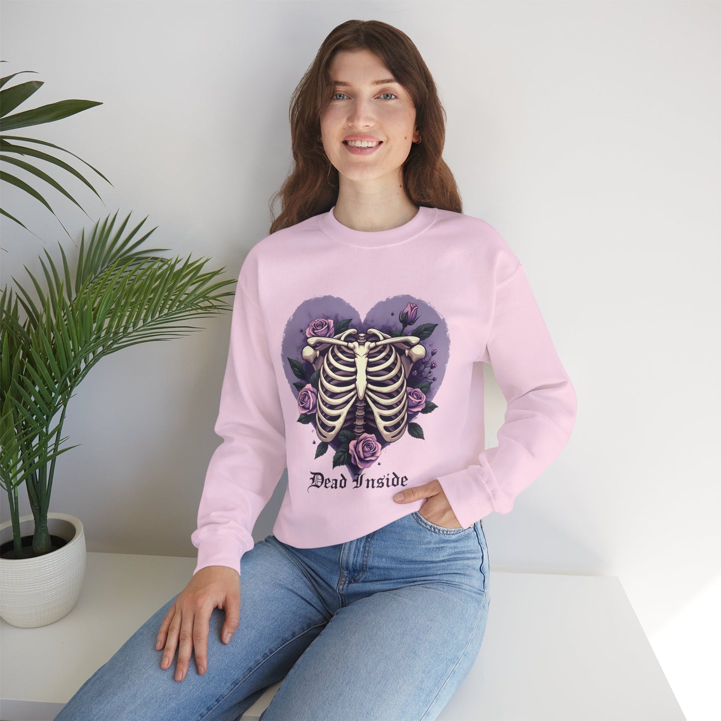 Dead Inside Ribcage Heart - Sweatshirt