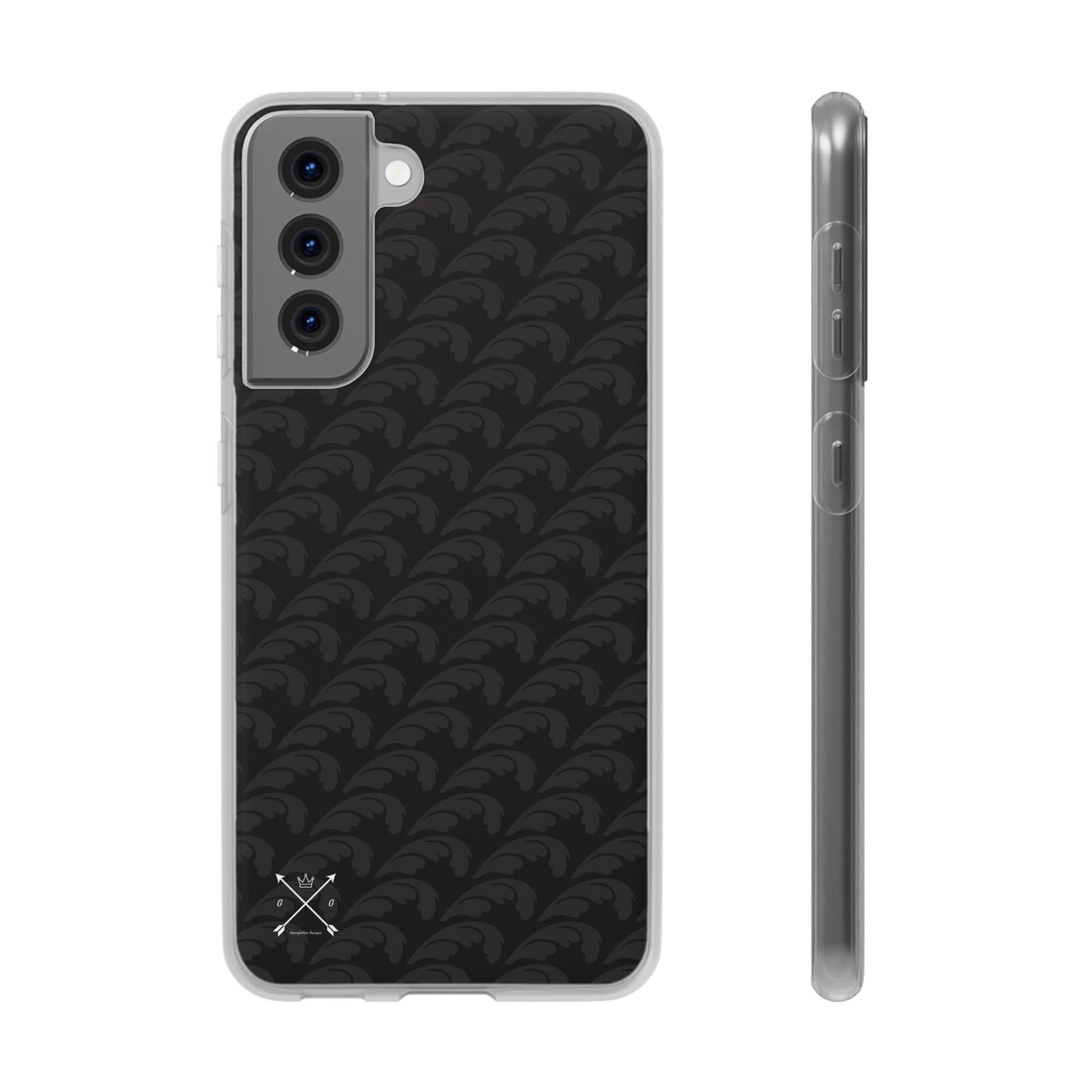 Beautiful Beloved Flourish (black/black) - Flexi Phone Cases