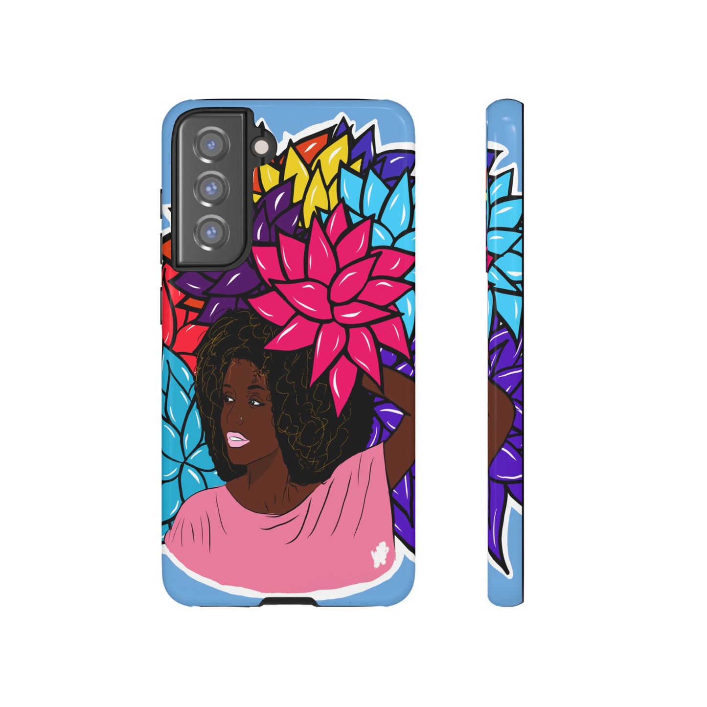 Beauty with Flowers - Tough Phone Cases