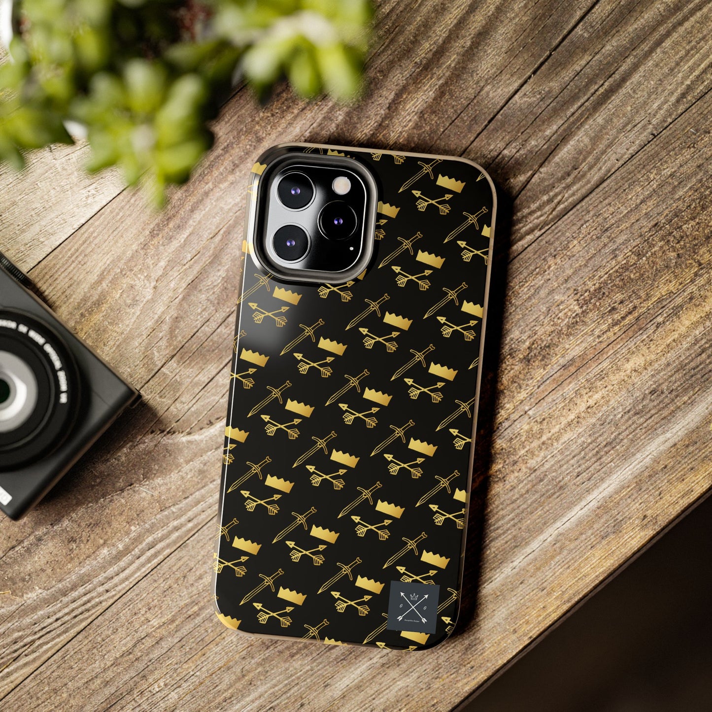 Gold and Bold Warrior (pattern) - Tough Phone Cases