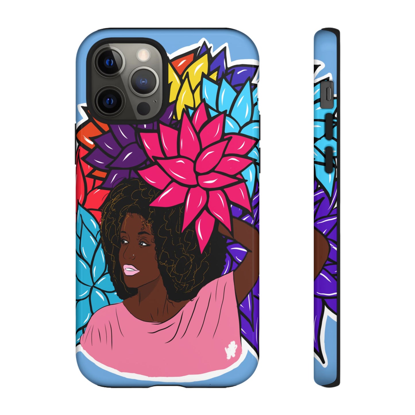 Beauty with Flowers - Tough Phone Cases