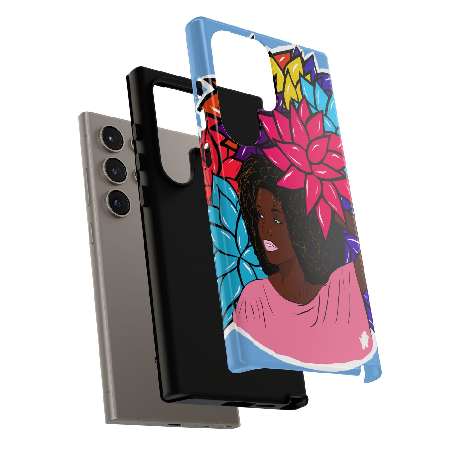 Beauty with Flowers - Tough Phone Cases