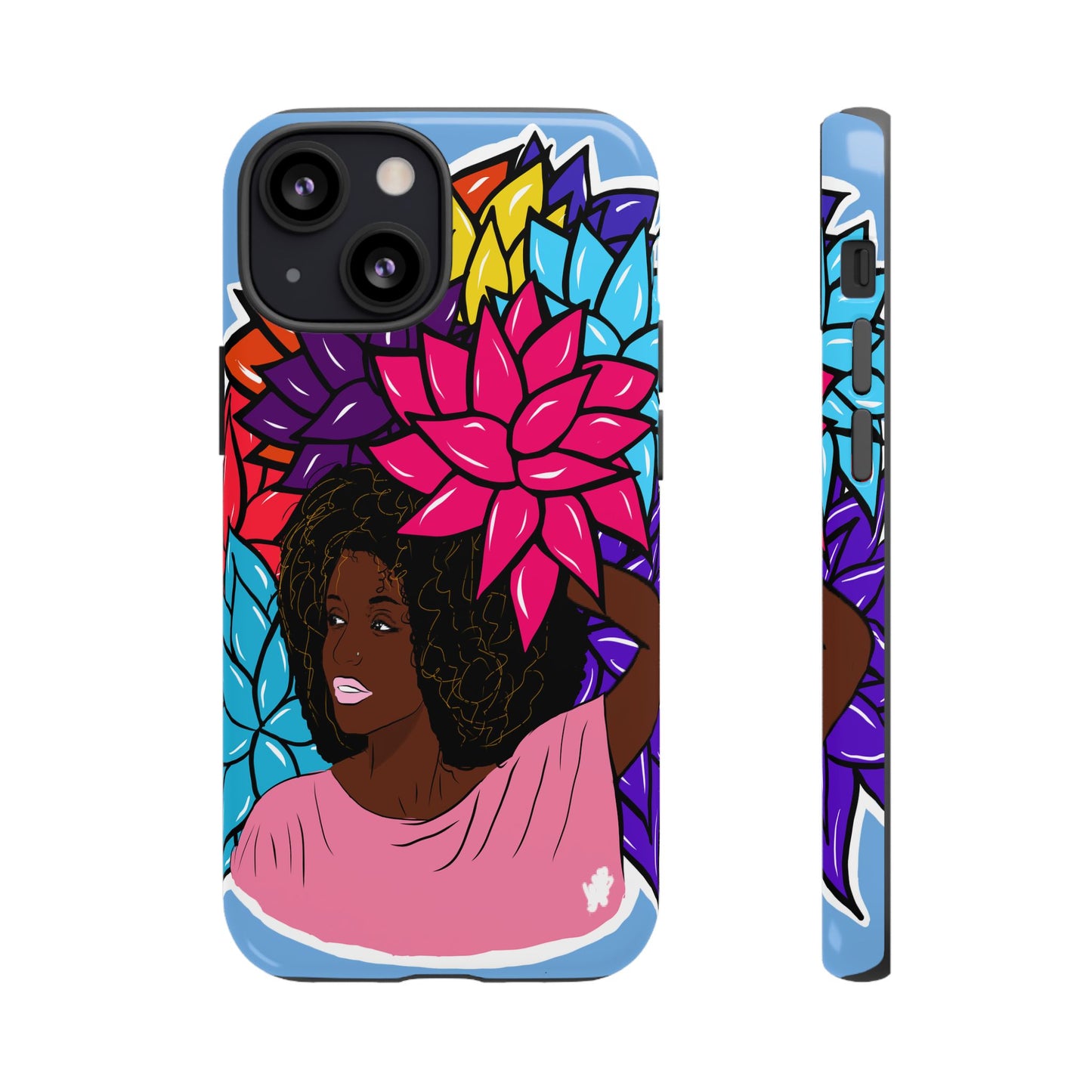 Beauty with Flowers - Tough Phone Cases