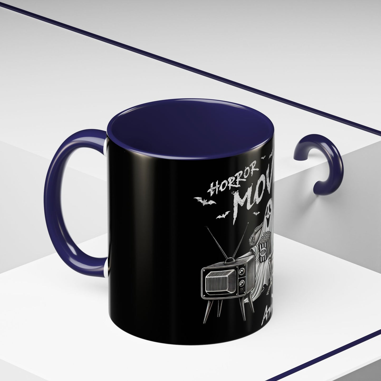 Horror Movies and Chill - Accent Coffee Mug (11, 15oz)