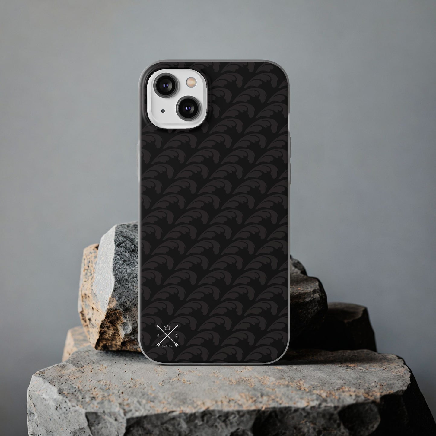 Beautiful Beloved Flourish (black/black) - Flexi Phone Cases