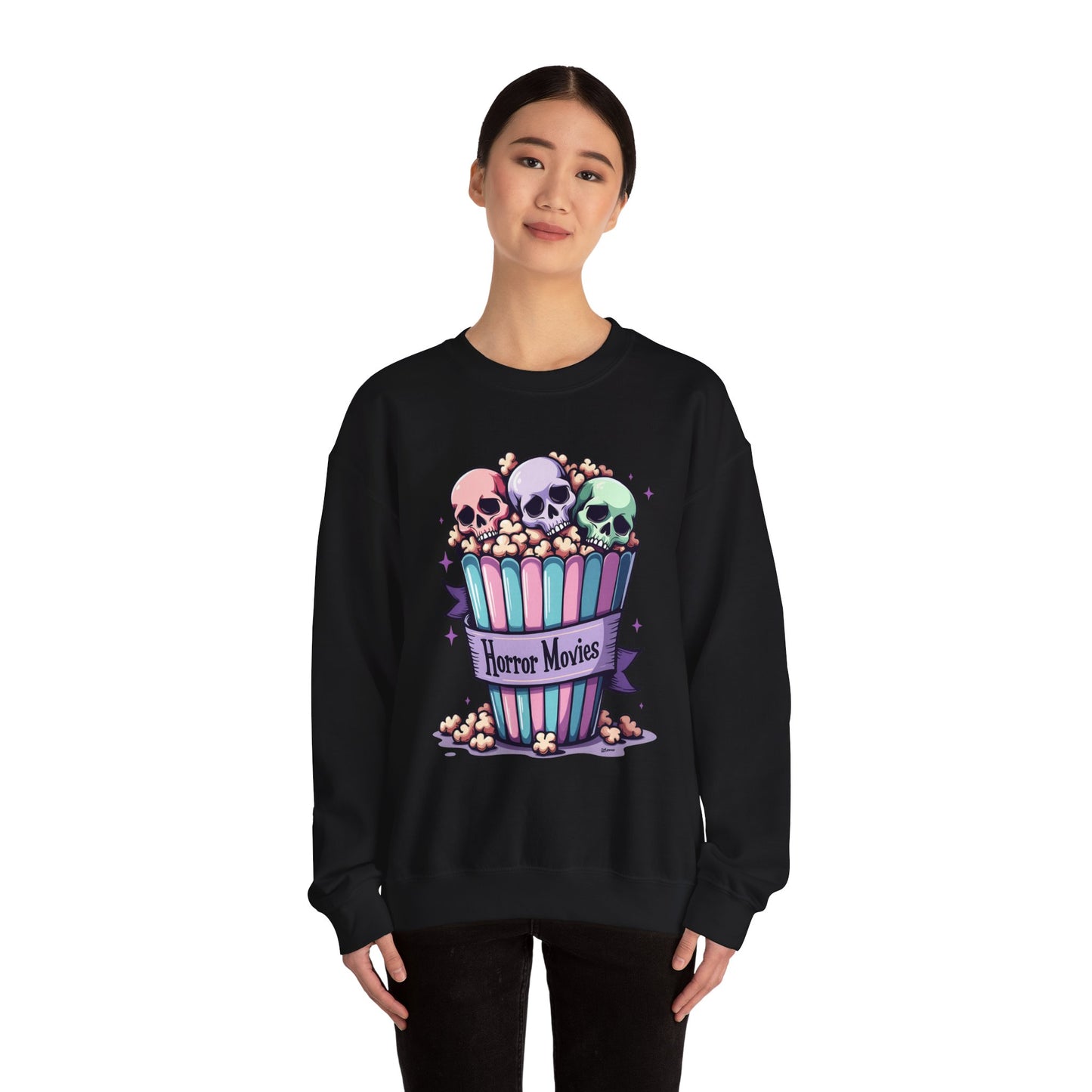 Horror Movies Popcorn Bucket Skulls - Sweatshirt