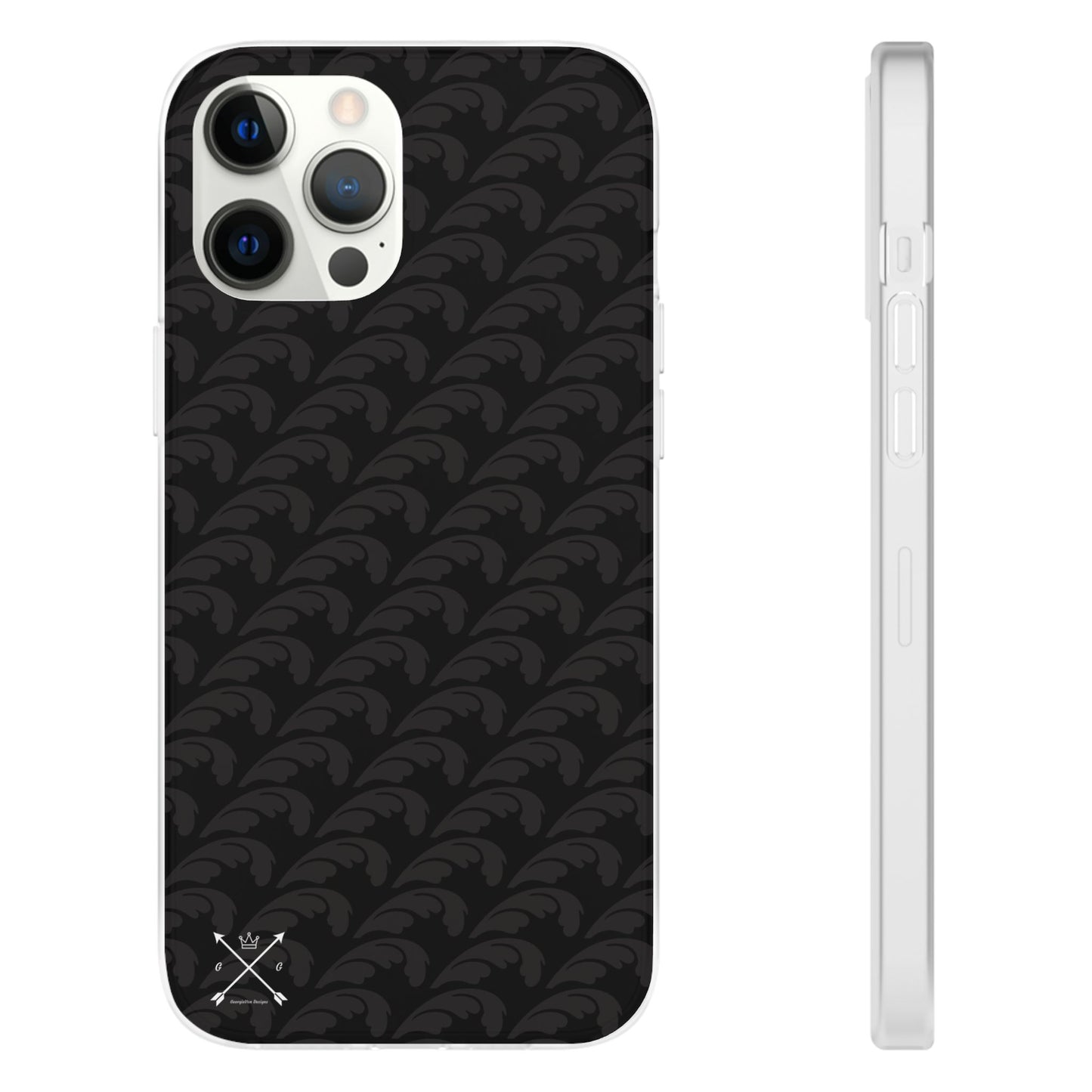 Beautiful Beloved Flourish (black/black) - Flexi Phone Cases