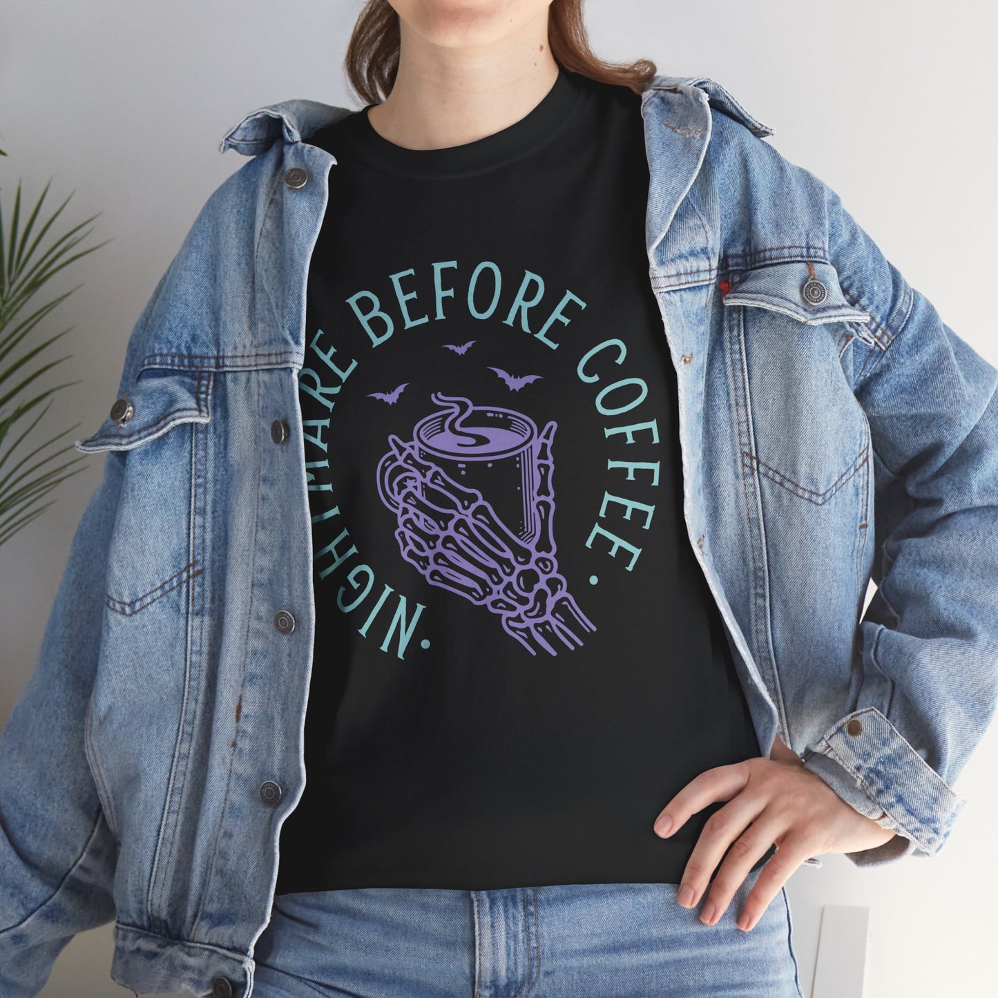 Nightmare Before Coffee - Unisex Heavy Cotton Tee