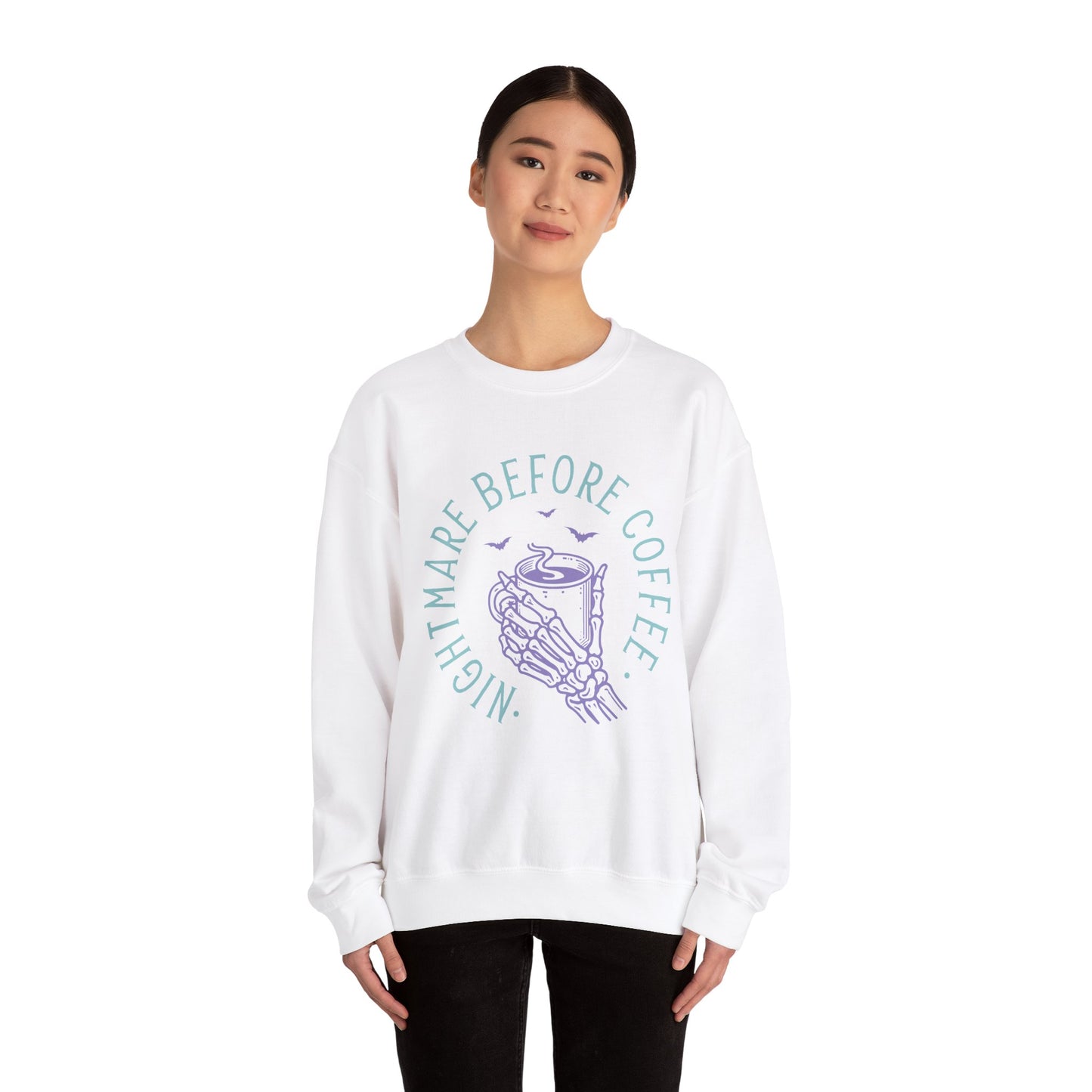 Nightmare Before Coffee - Unisex Heavy Blend™ Crewneck Sweatshirt