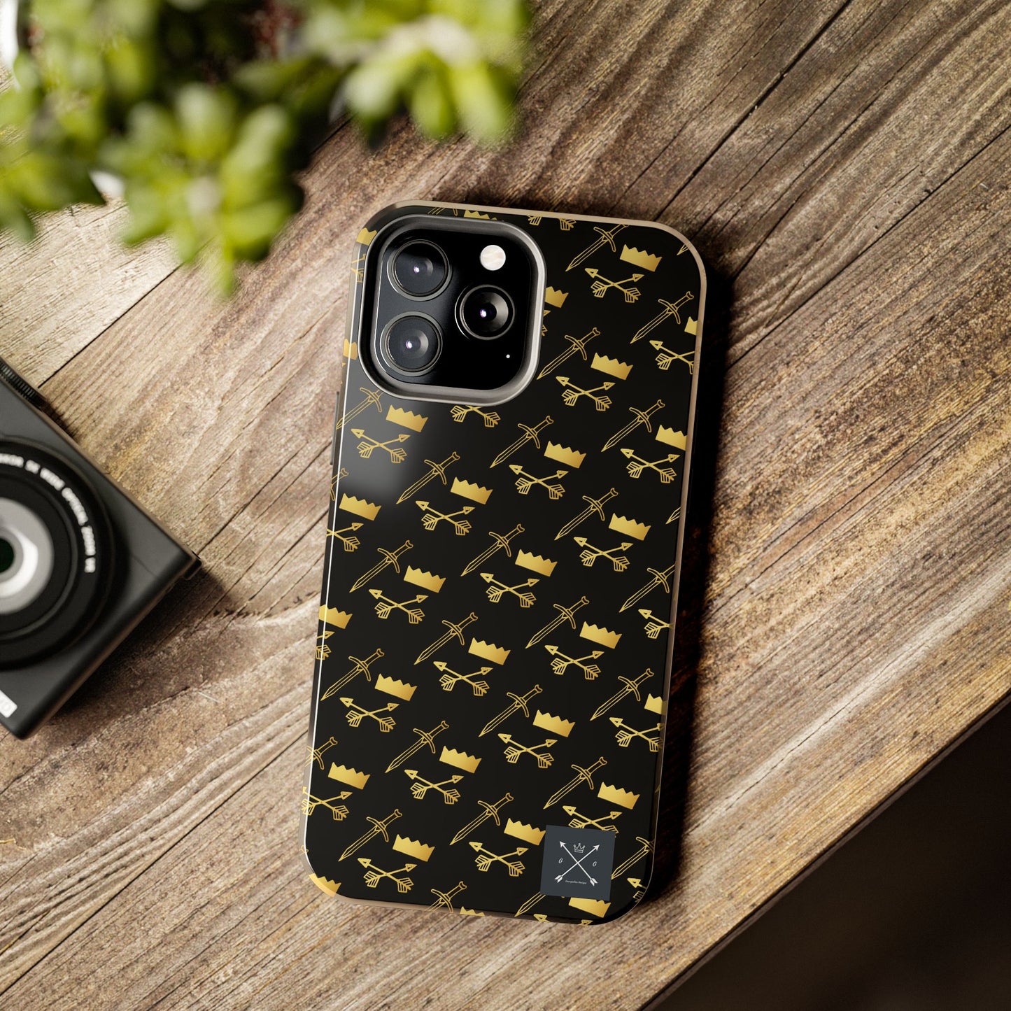 Gold and Bold Warrior (pattern) - Tough Phone Cases