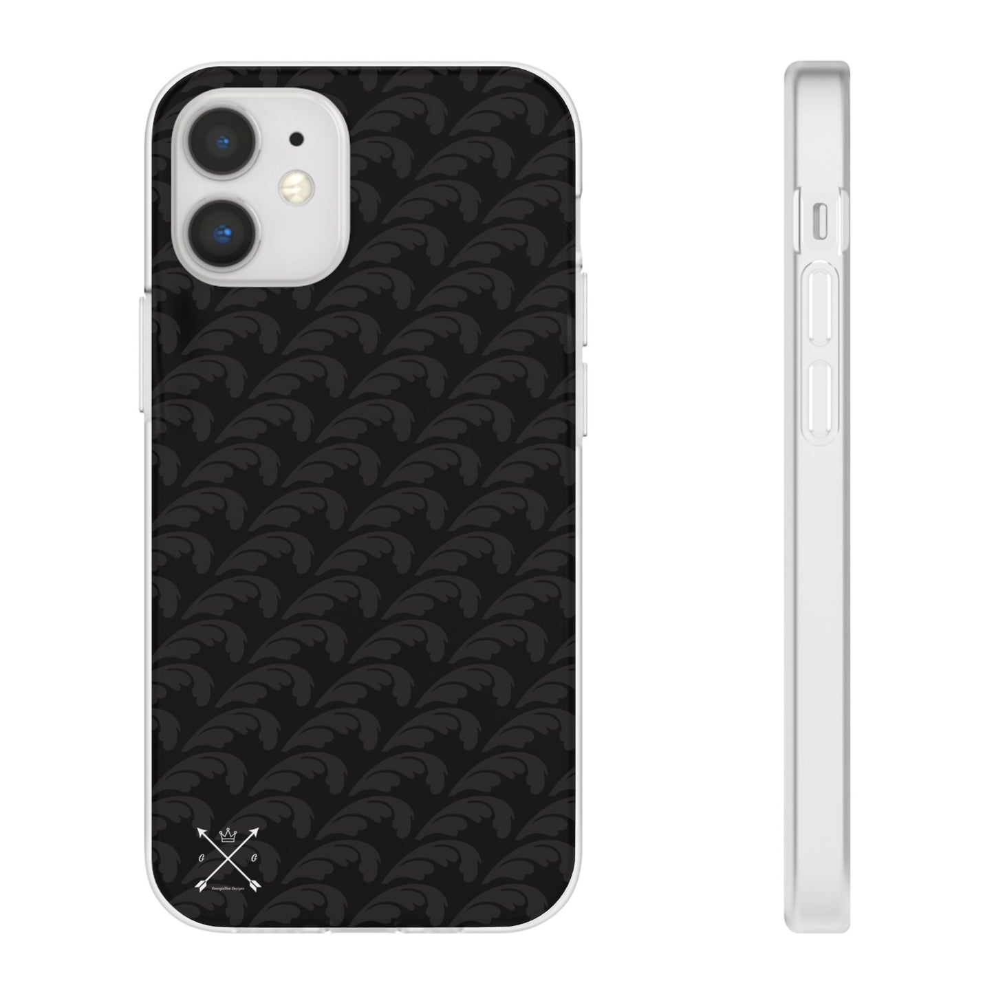 Beautiful Beloved Flourish (black/black) - Flexi Phone Cases