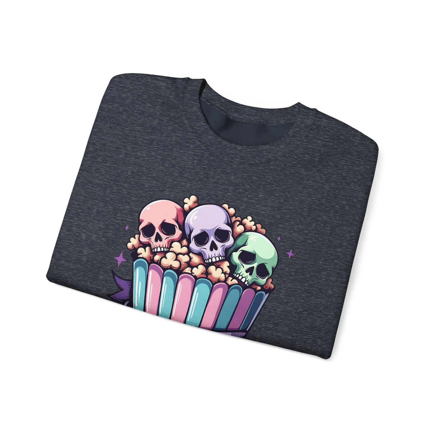 Horror Movies Popcorn Bucket Skulls - Sweatshirt