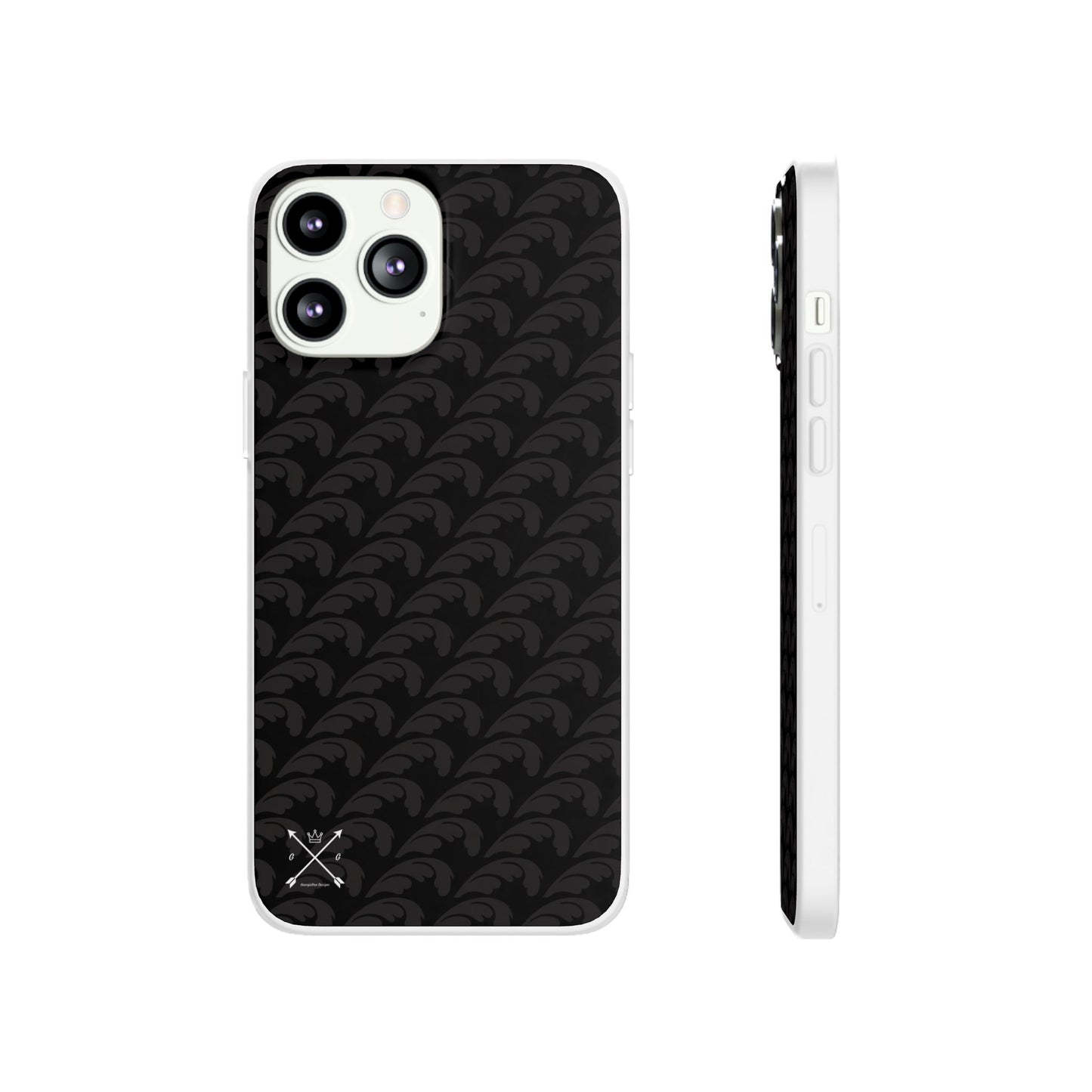 Beautiful Beloved Flourish (black/black) - Flexi Phone Cases