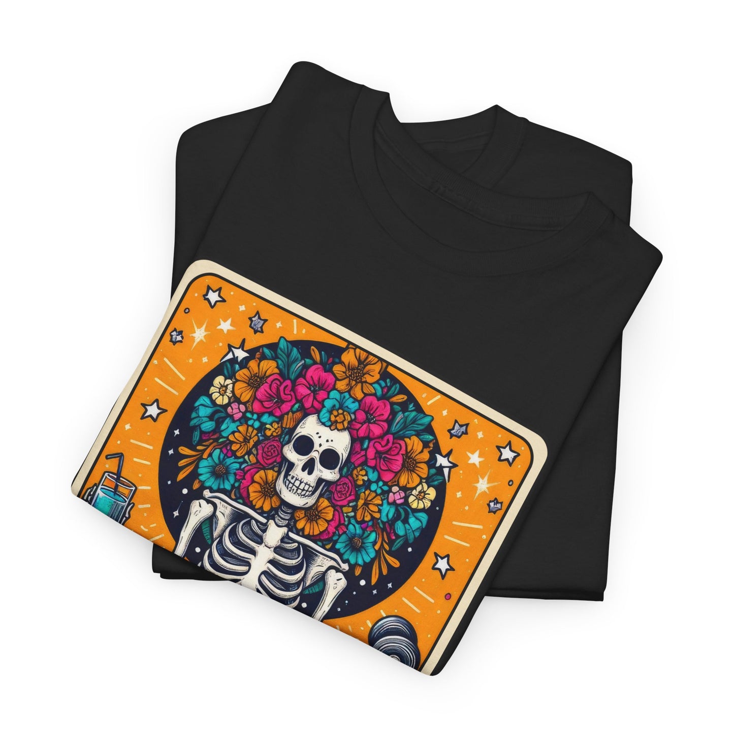 Gymaholic Skeleton Tarot - Unisex Tee Shirt