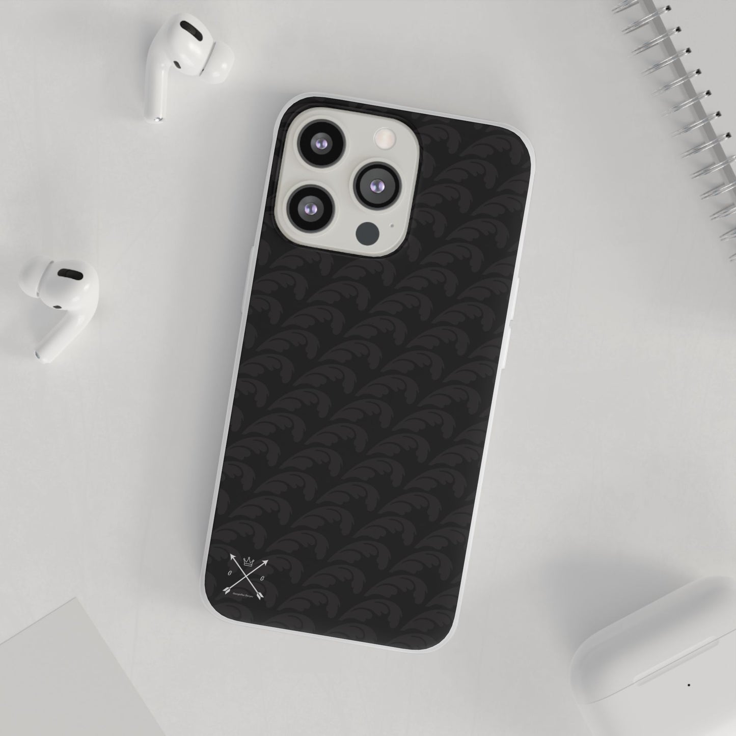 Beautiful Beloved Flourish (black/black) - Flexi Phone Cases