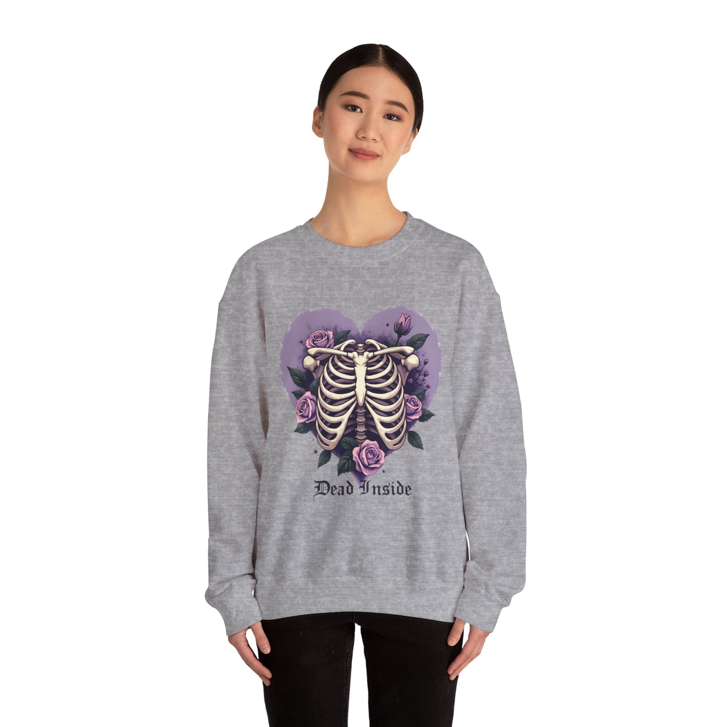 Dead Inside Ribcage Heart - Sweatshirt