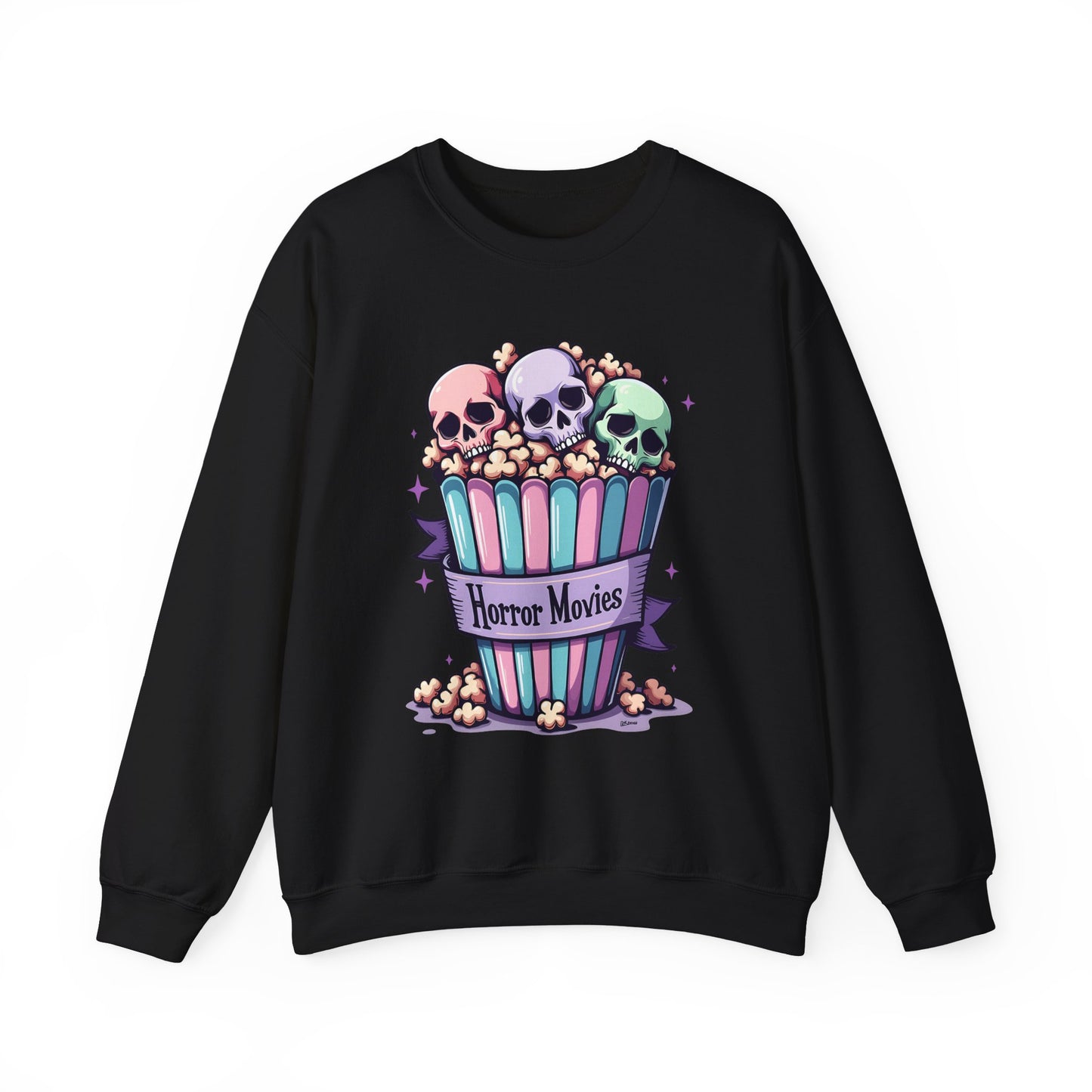 Horror Movies Popcorn Bucket Skulls - Sweatshirt