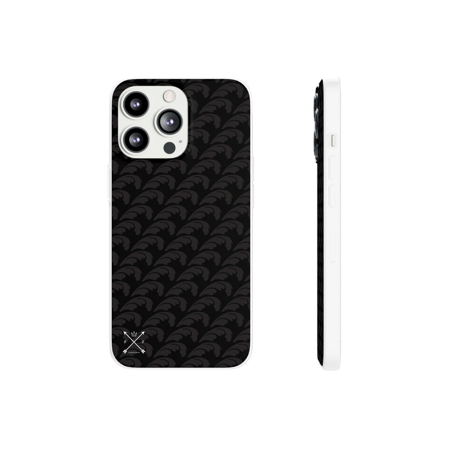 Beautiful Beloved Flourish (black/black) - Flexi Phone Cases