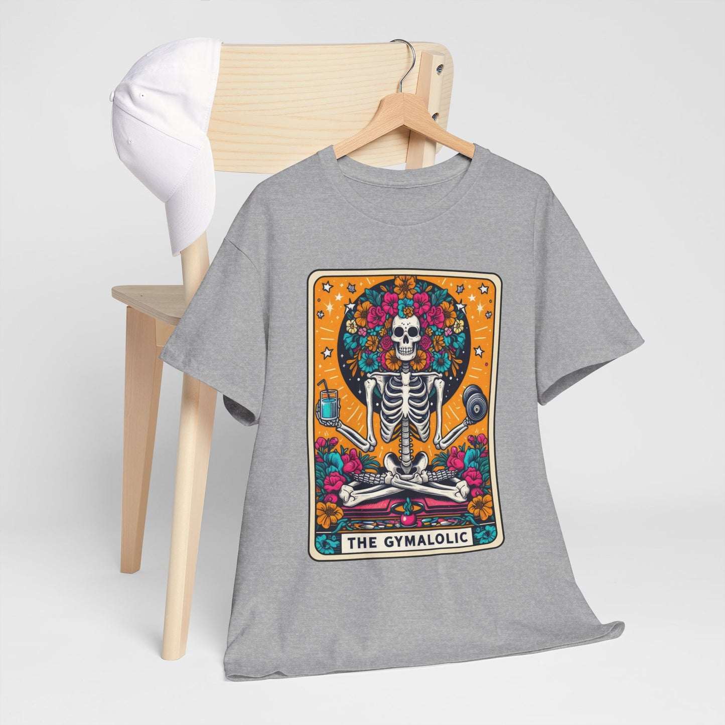 Gymaholic Skeleton Tarot - Unisex Tee Shirt