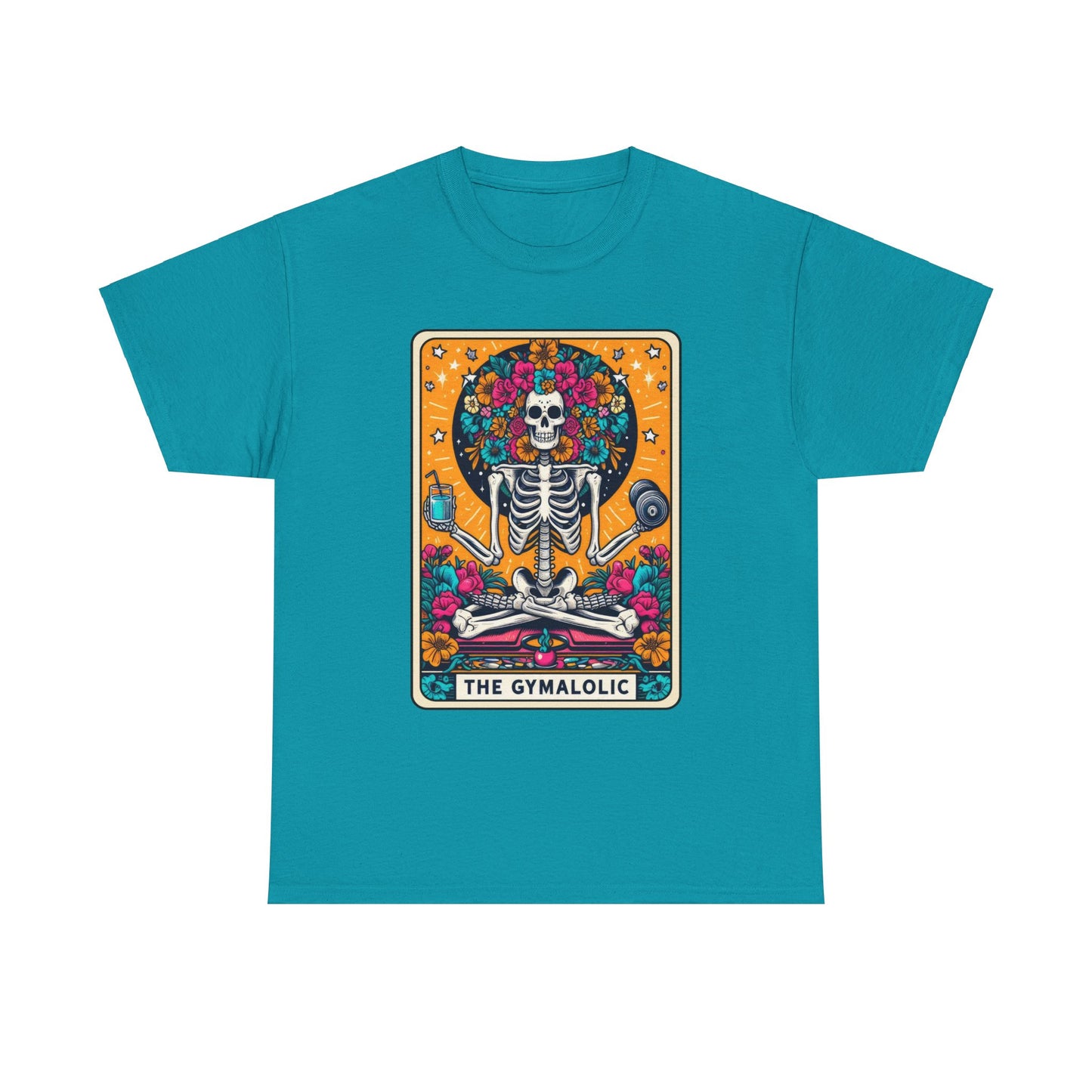 Gymaholic Skeleton Tarot - Unisex Tee Shirt