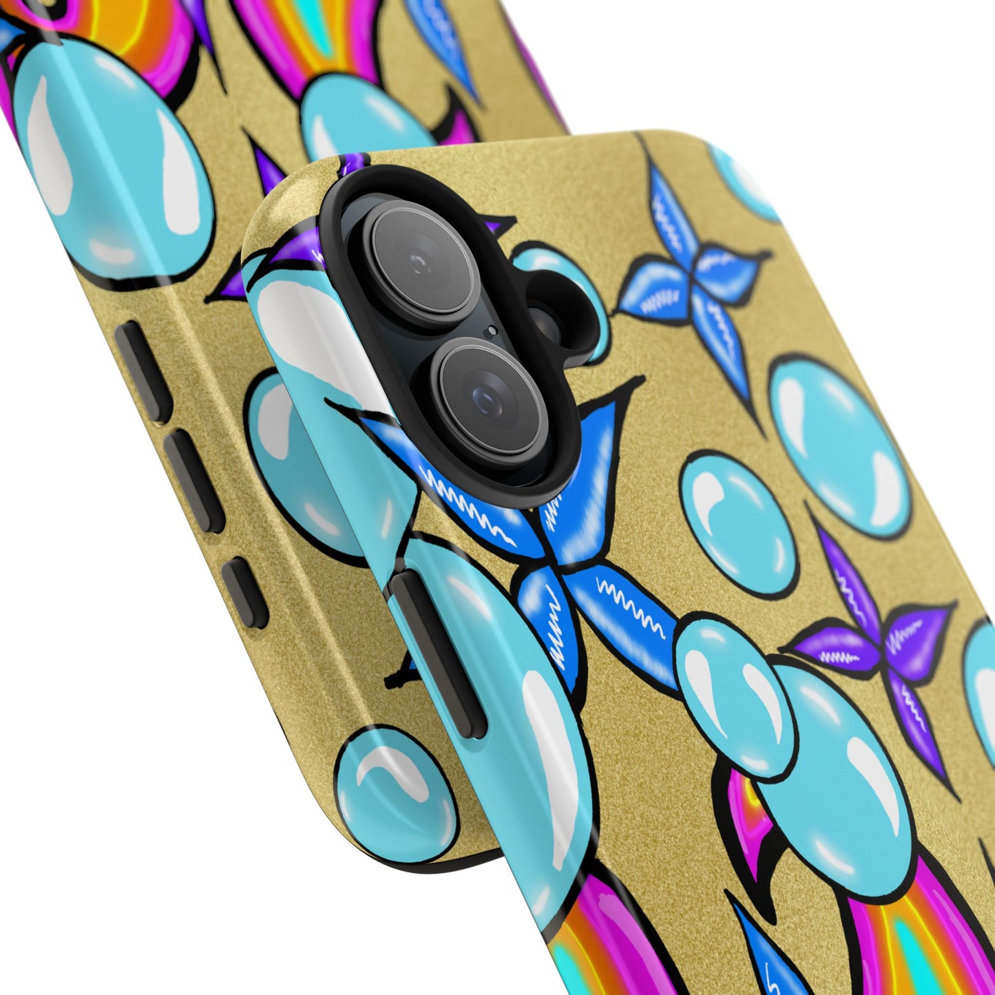 Bubble Rave (abstract art) - Tough iPhone Cases