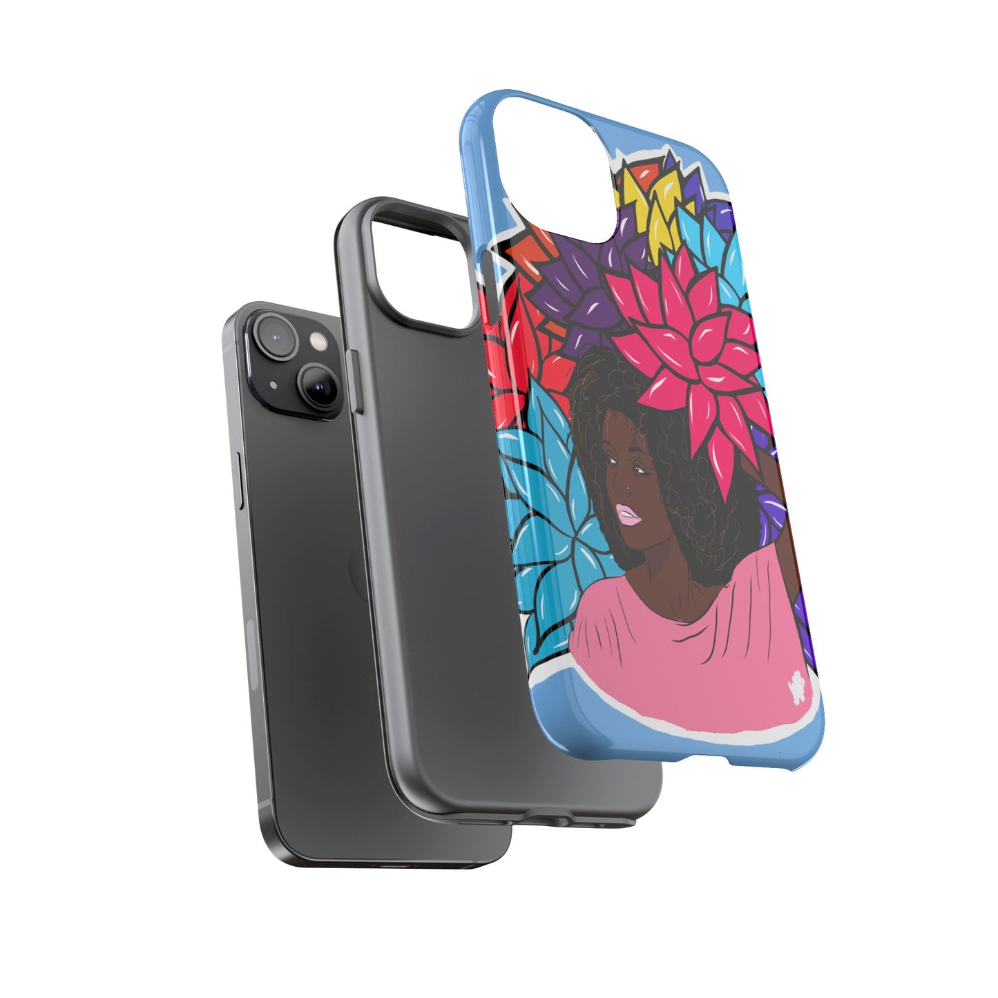 Beauty with Flowers - Tough Phone Cases