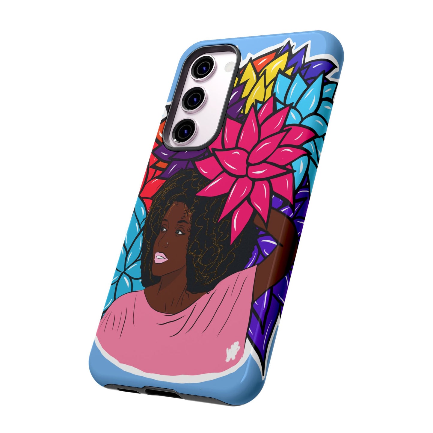 Beauty with Flowers - Tough Phone Cases