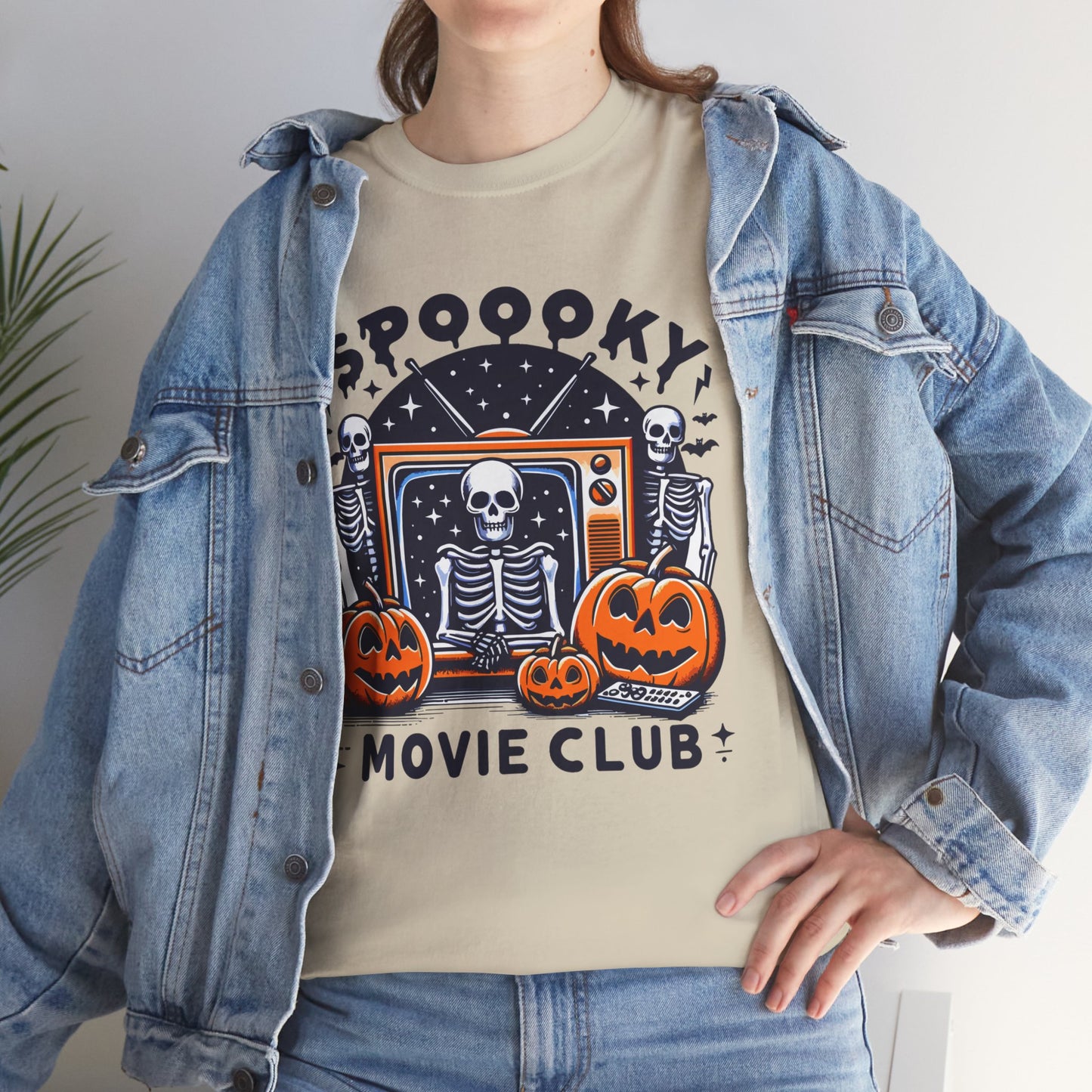 Spooky Movie Club Theme -  Unisex Cotton Tee