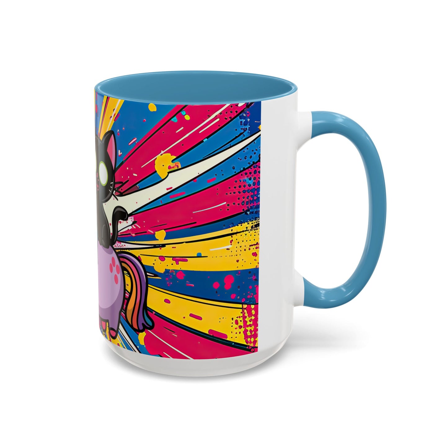 Giddy Up There's Chaos To Spread, Unicorn Cat Design - (11oz or 15oz) Coffee Mug