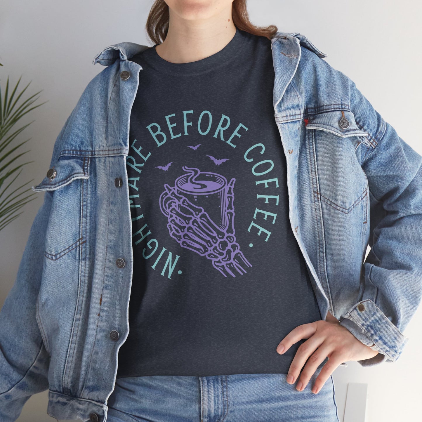 Nightmare Before Coffee - Unisex Heavy Cotton Tee