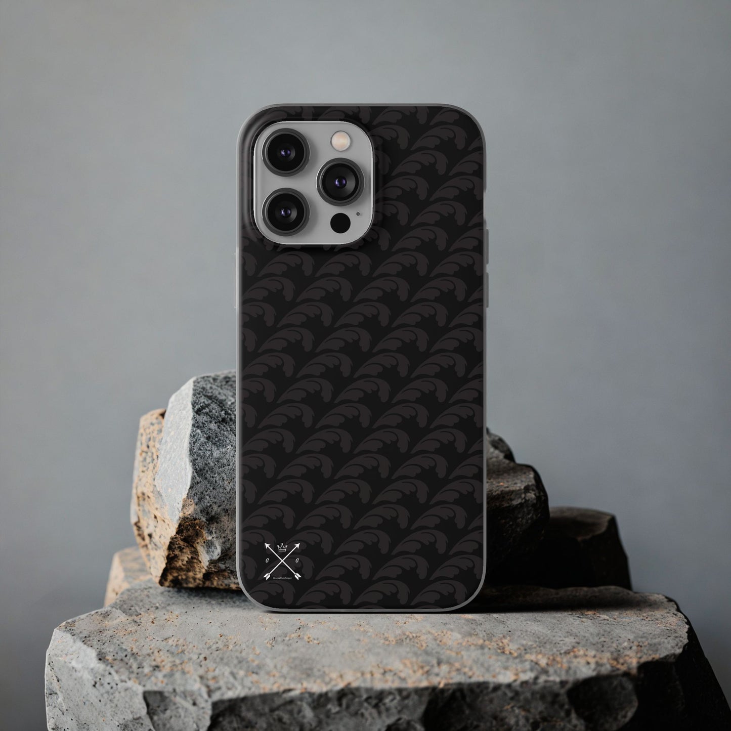 Beautiful Beloved Flourish (black/black) - Flexi Phone Cases