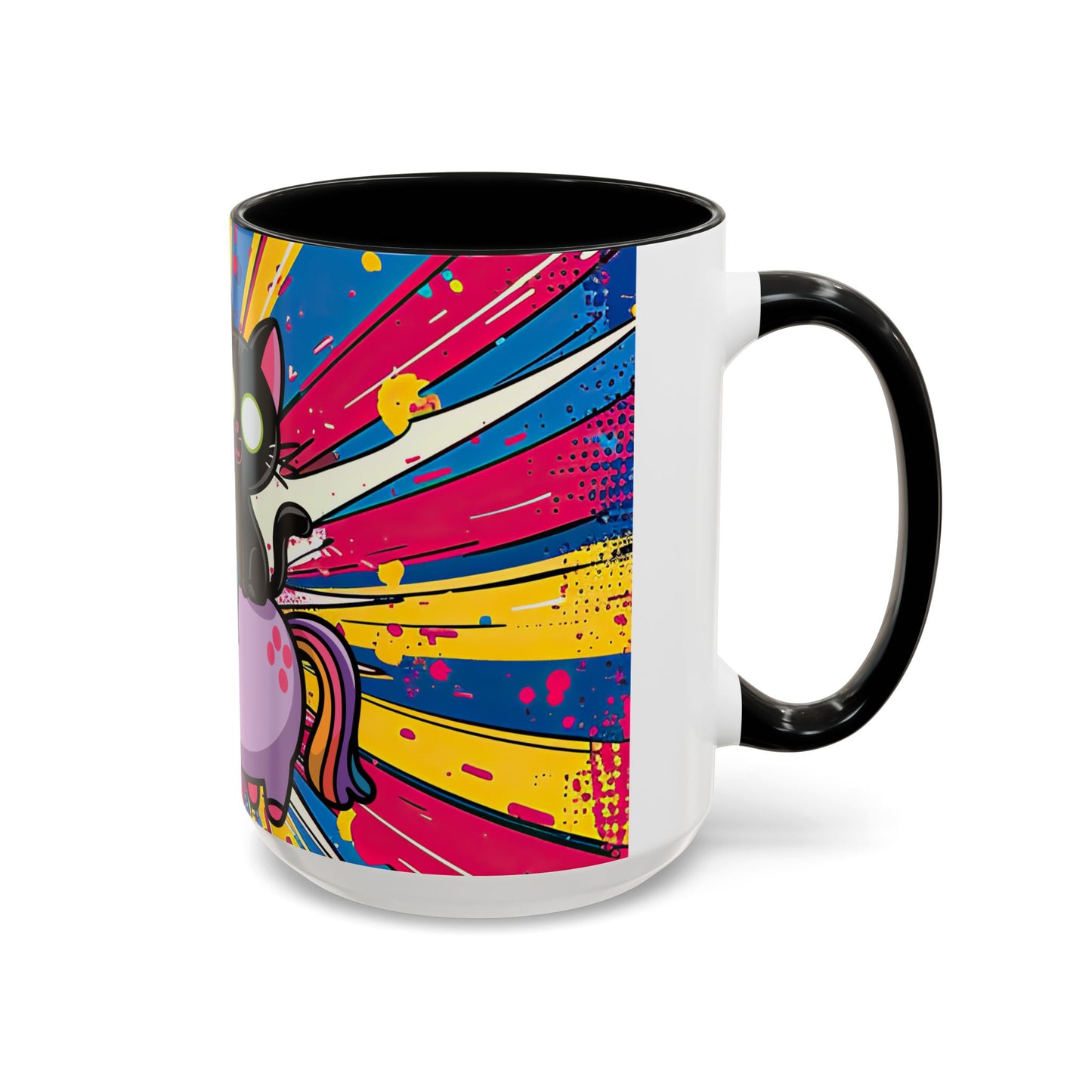 Giddy Up There's Chaos To Spread, Unicorn Cat Design - (11oz or 15oz) Coffee Mug