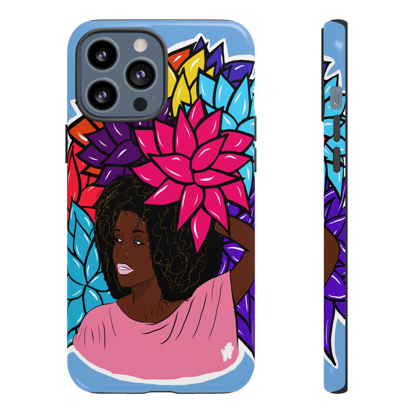 Beauty with Flowers - Tough Phone Cases