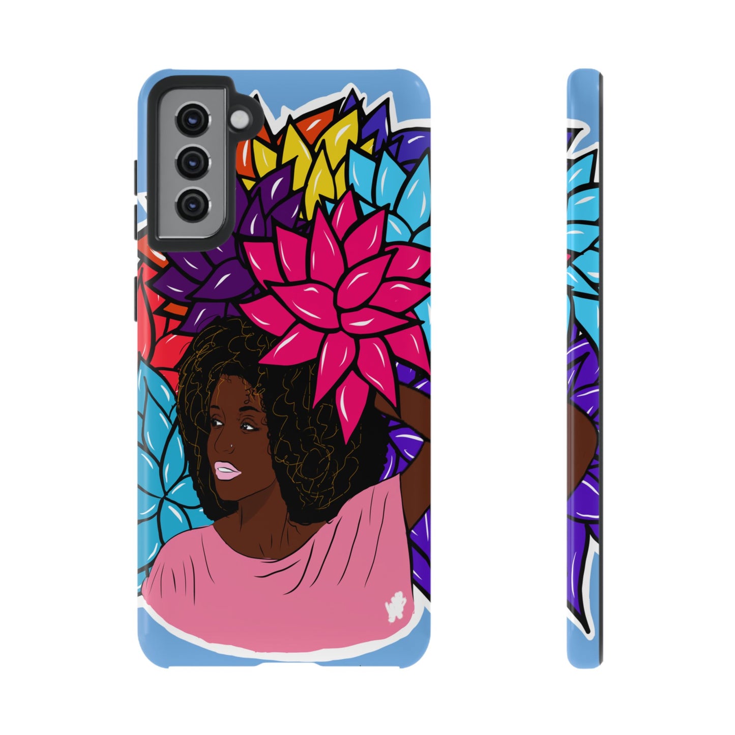 Beauty with Flowers - Tough Phone Cases