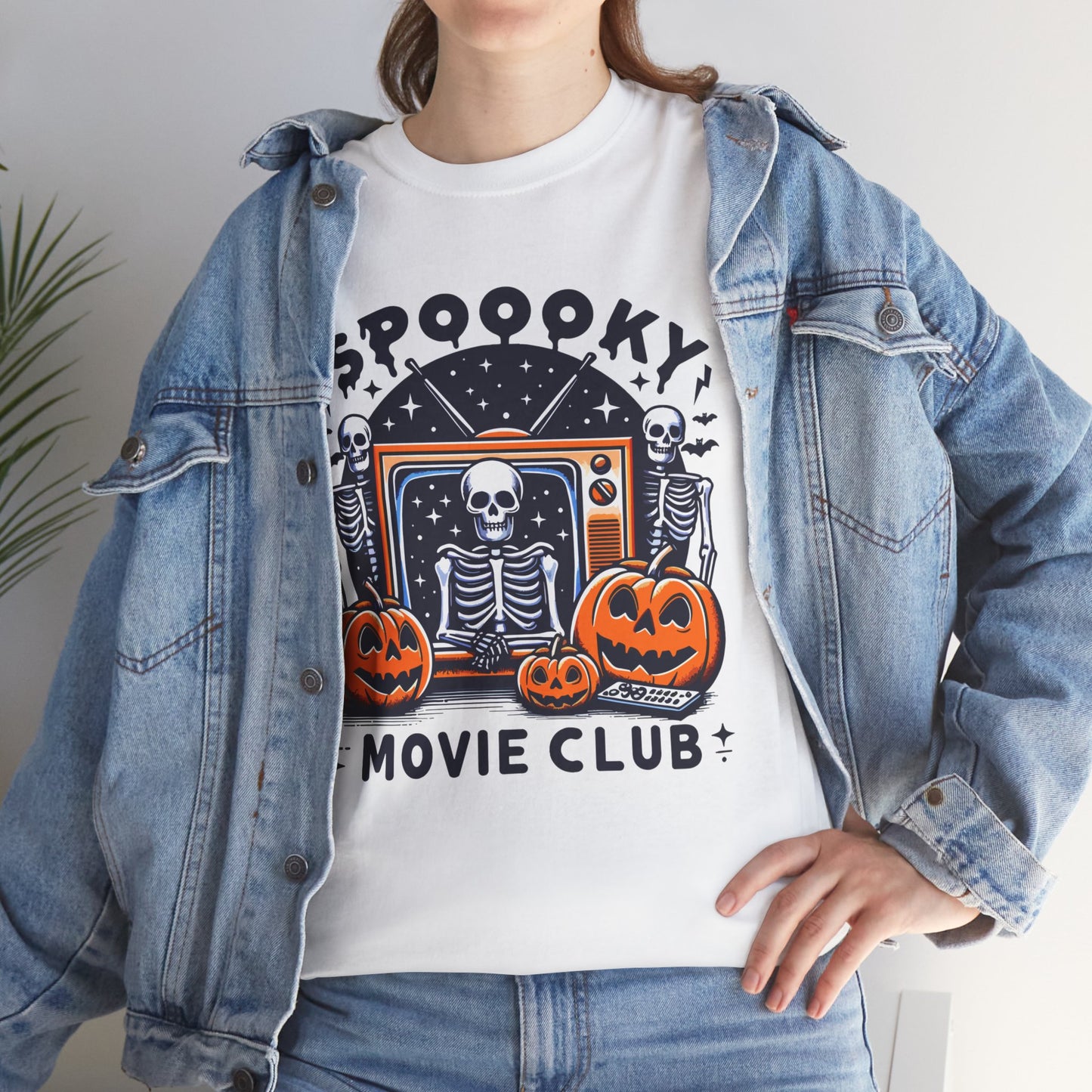 Spooky Movie Club Theme -  Unisex Cotton Tee