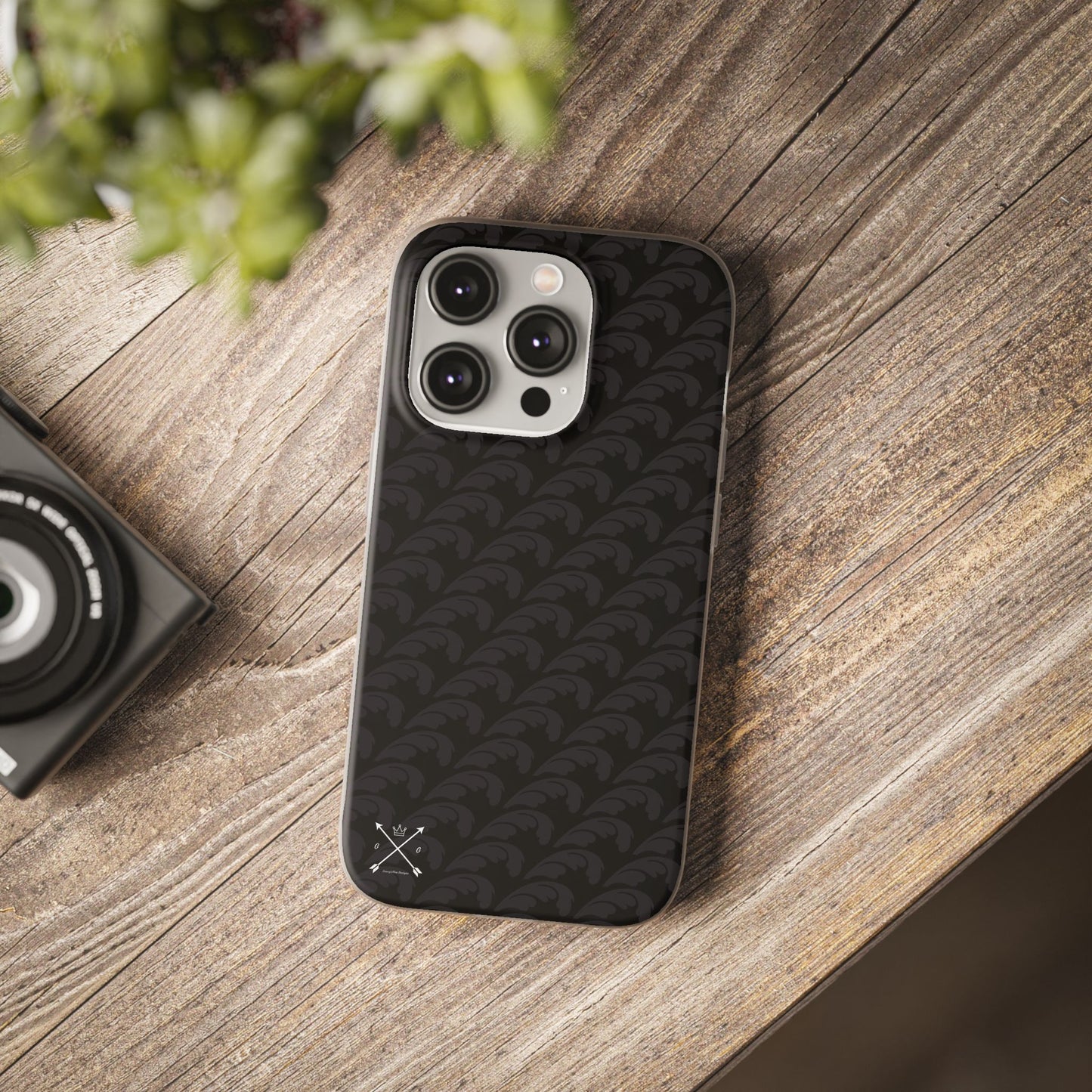 Beautiful Beloved Flourish (black/black) - Flexi Phone Cases