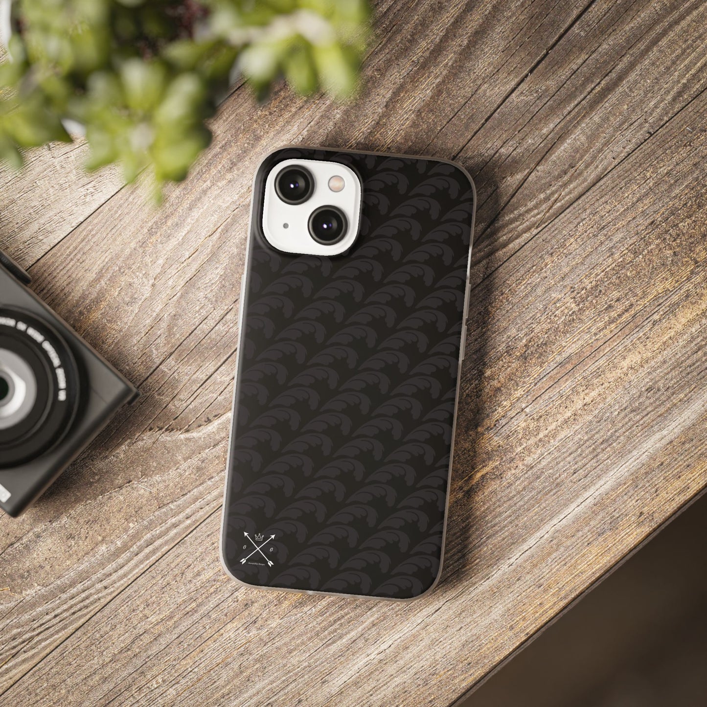 Beautiful Beloved Flourish (black/black) - Flexi Phone Cases