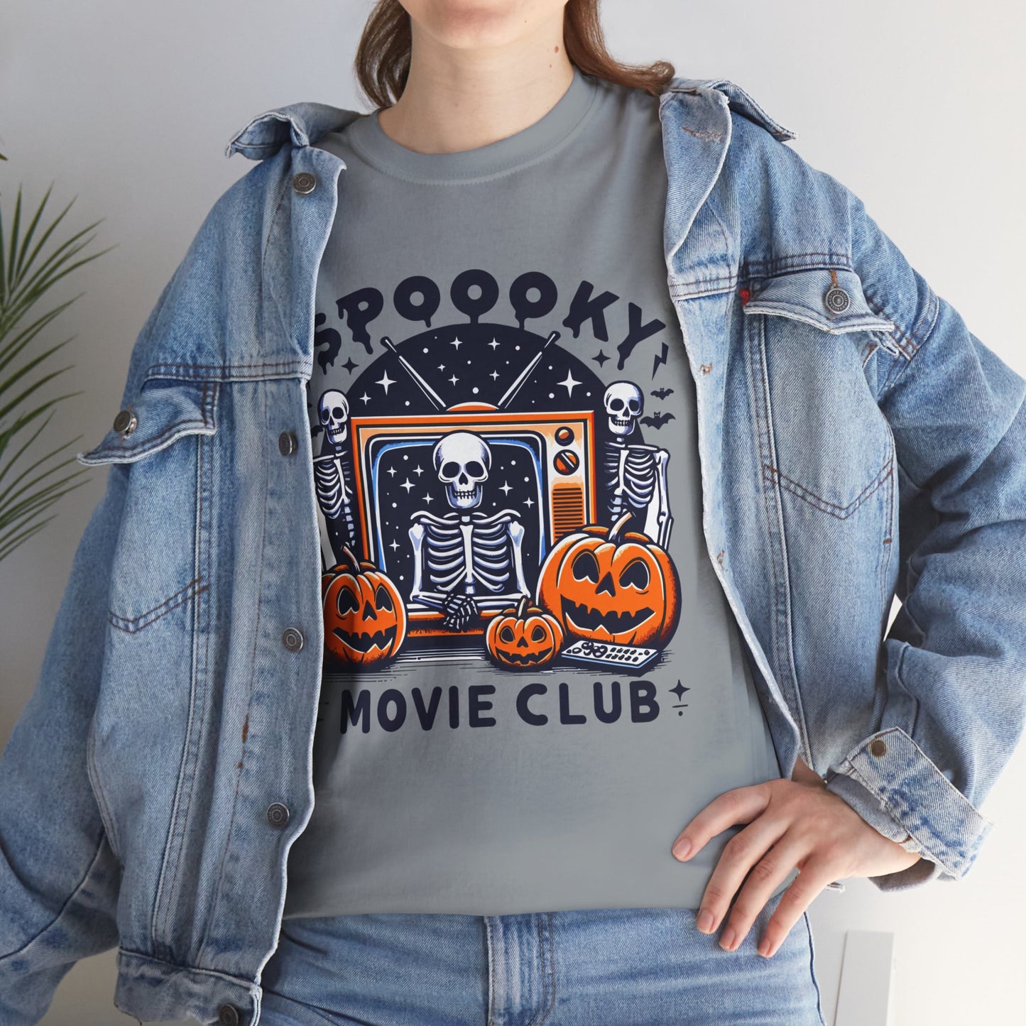 Spooky Movie Club Theme -  Unisex Cotton Tee