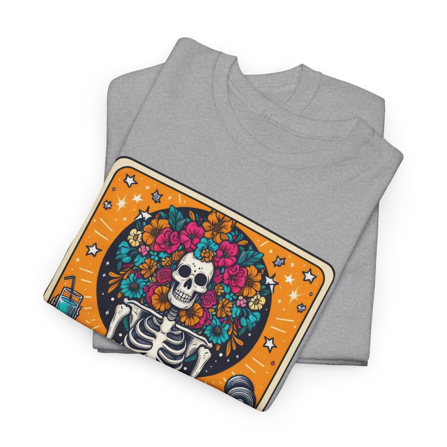 Gymaholic Skeleton Tarot - Unisex Tee Shirt