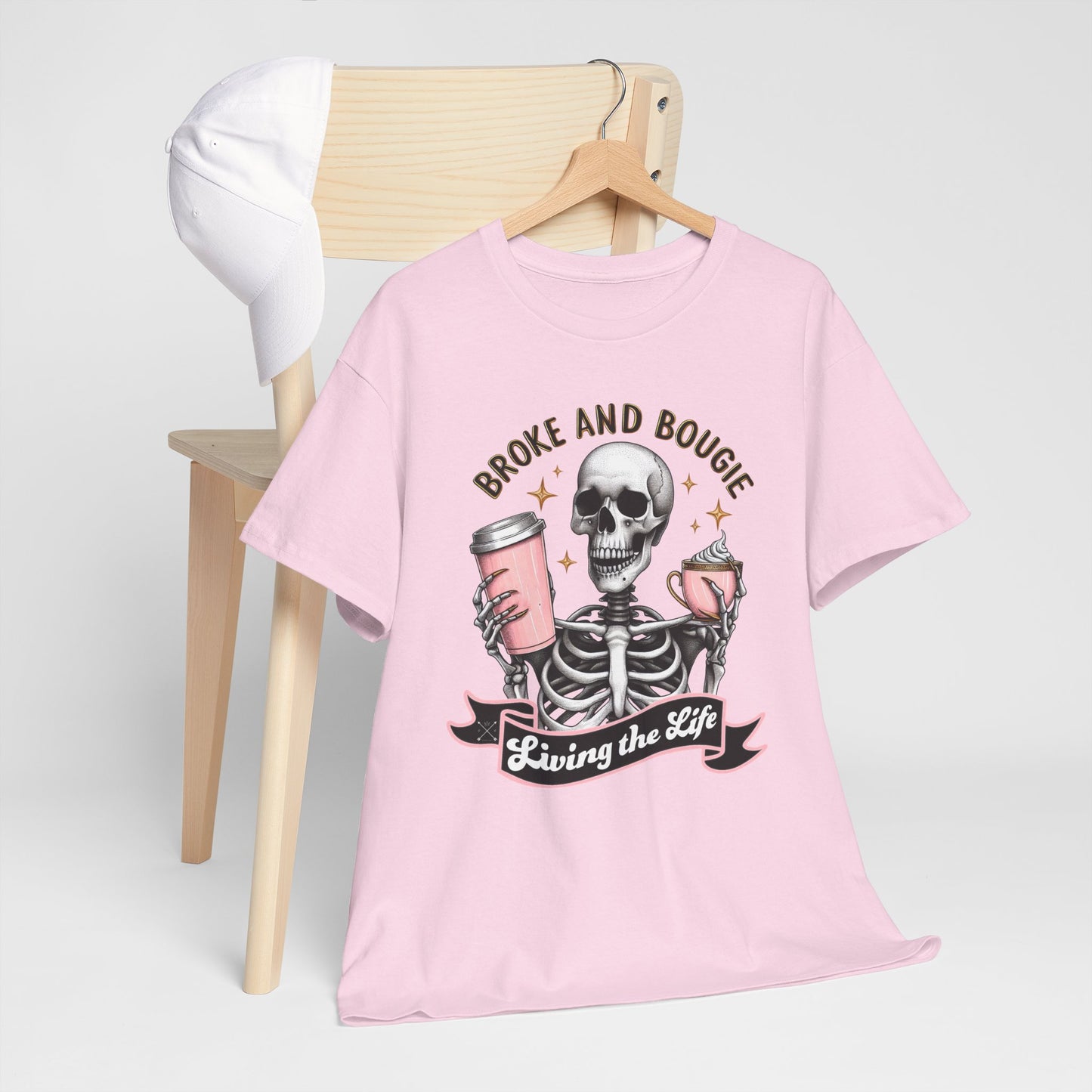 Broke and Bougie - Unisex Heavy Cotton Tee