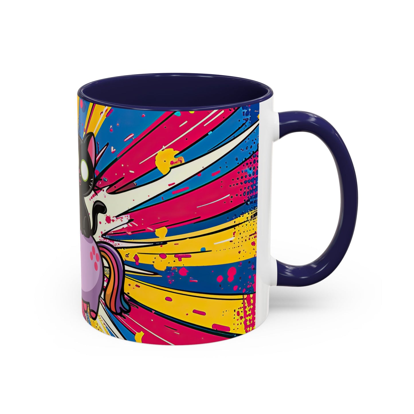 Giddy Up There's Chaos To Spread, Unicorn Cat Design - (11oz or 15oz) Coffee Mug