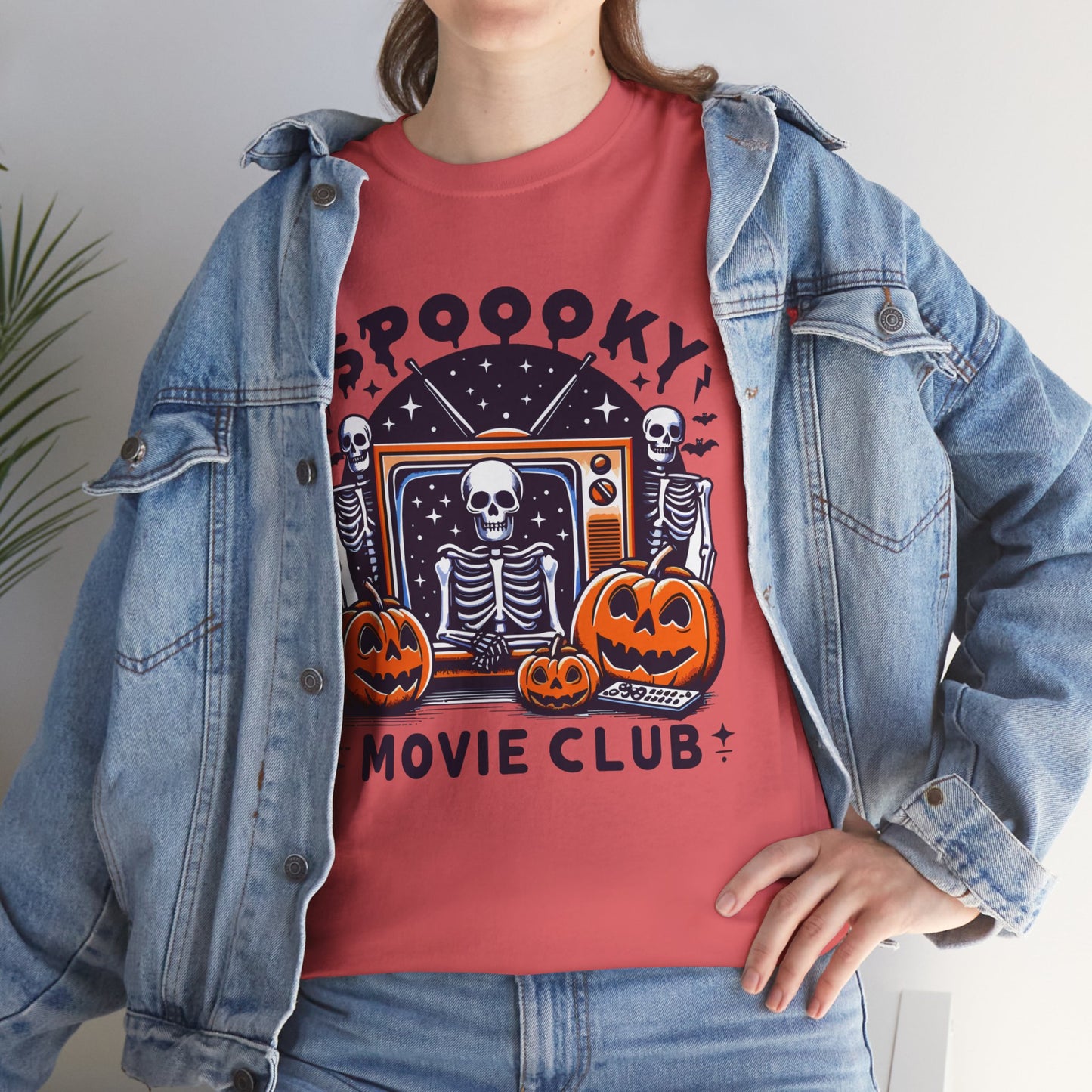 Spooky Movie Club Theme -  Unisex Cotton Tee