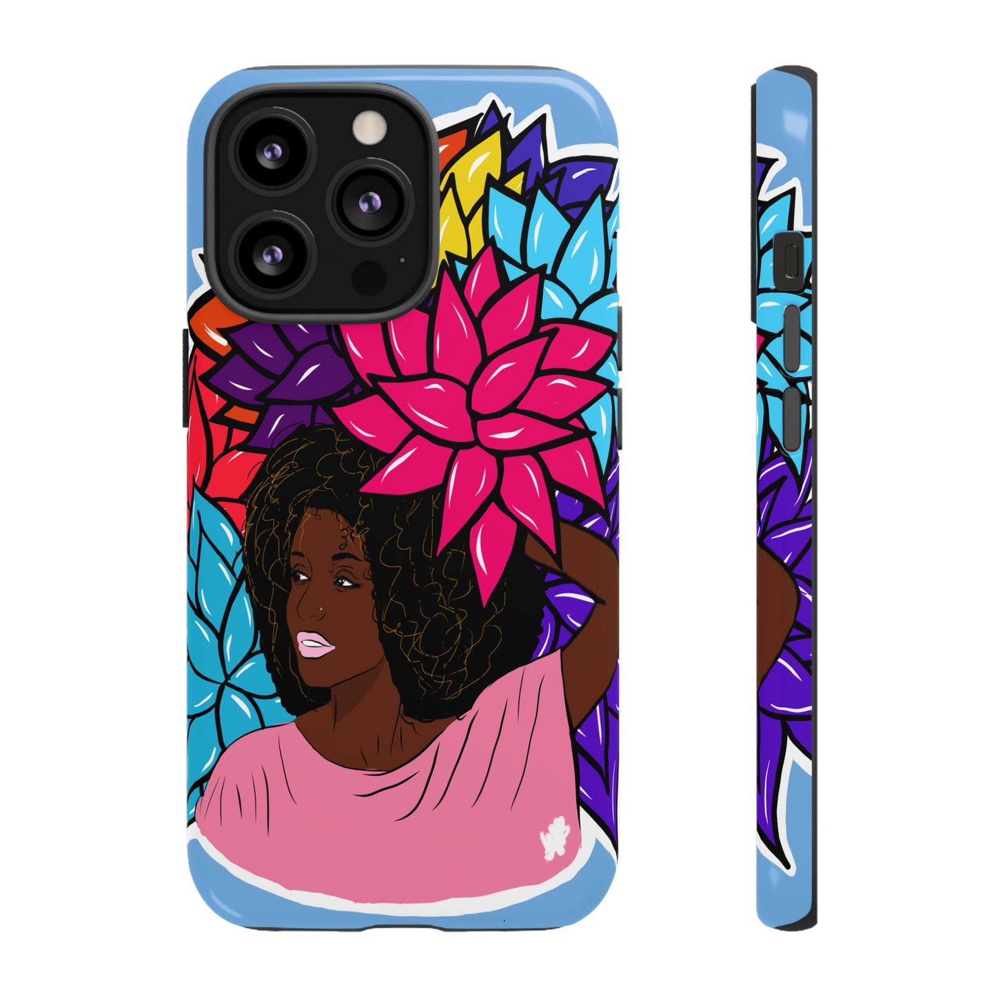 Beauty with Flowers - Tough Phone Cases