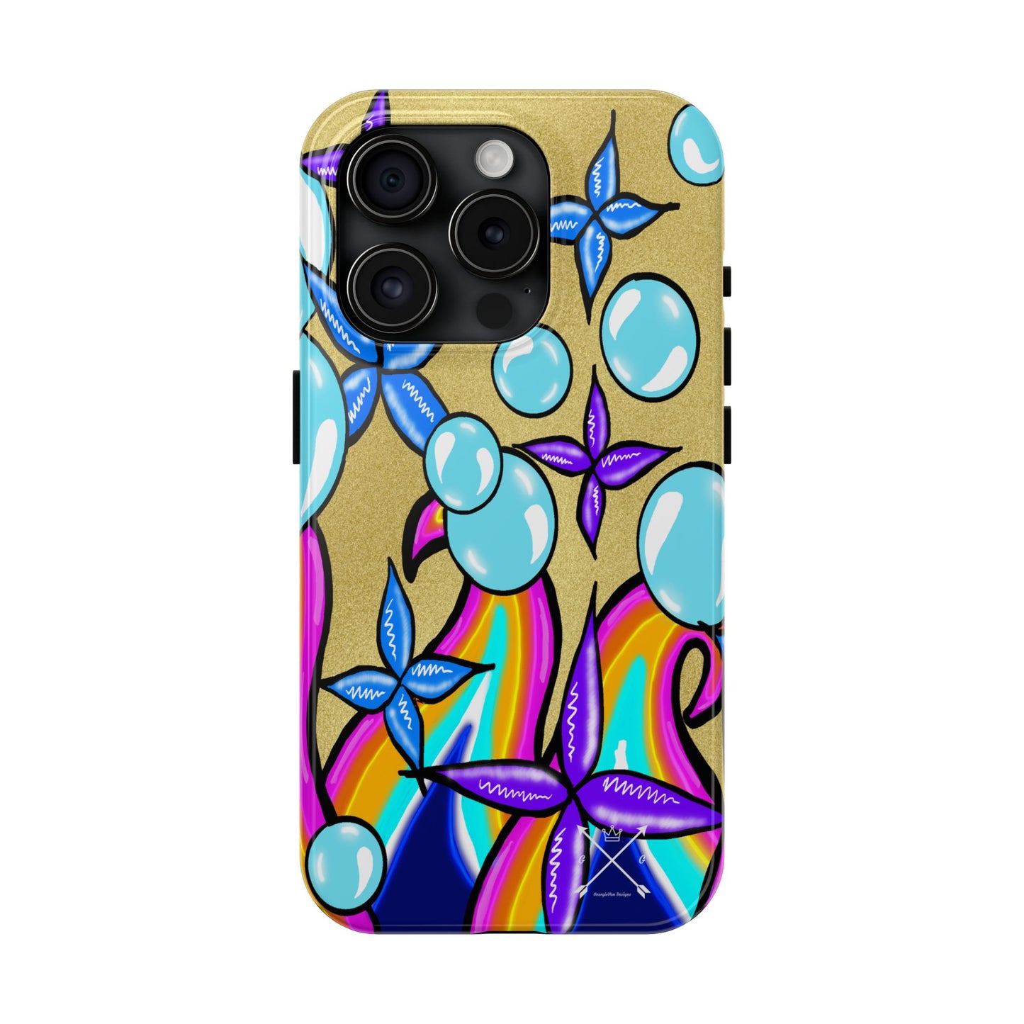 Bubble Rave (abstract art) - Tough iPhone Cases