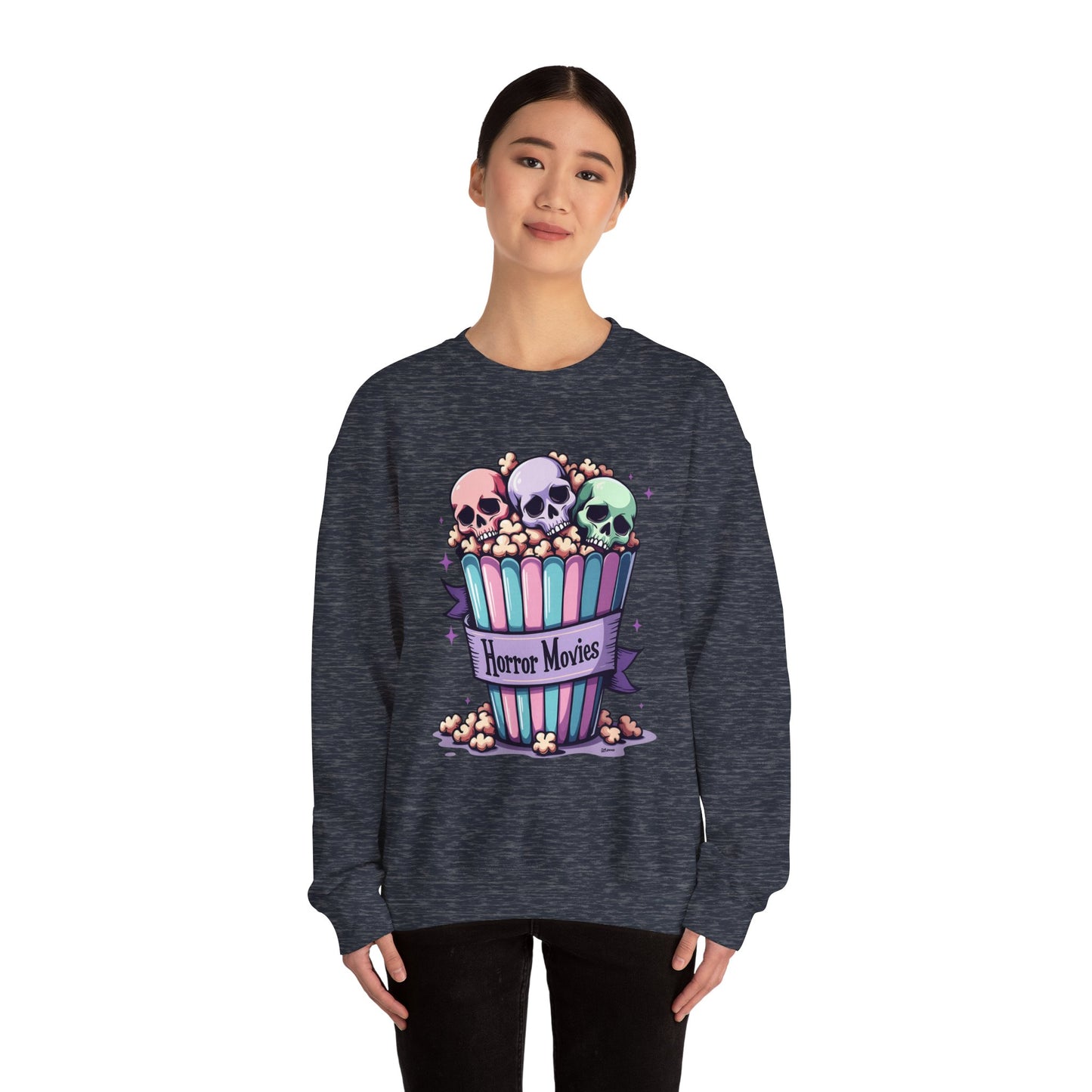 Horror Movies Popcorn Bucket Skulls - Sweatshirt