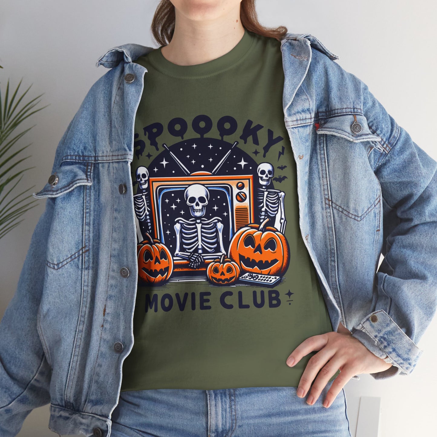 Spooky Movie Club Theme -  Unisex Cotton Tee